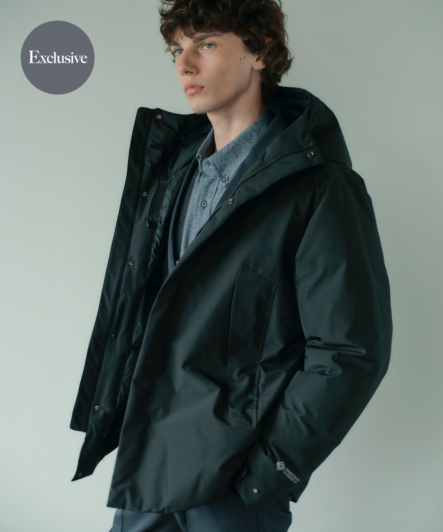 『別注』+phenix　WINDSTOPPER by GORE-TEX LABS ダウンジャケット