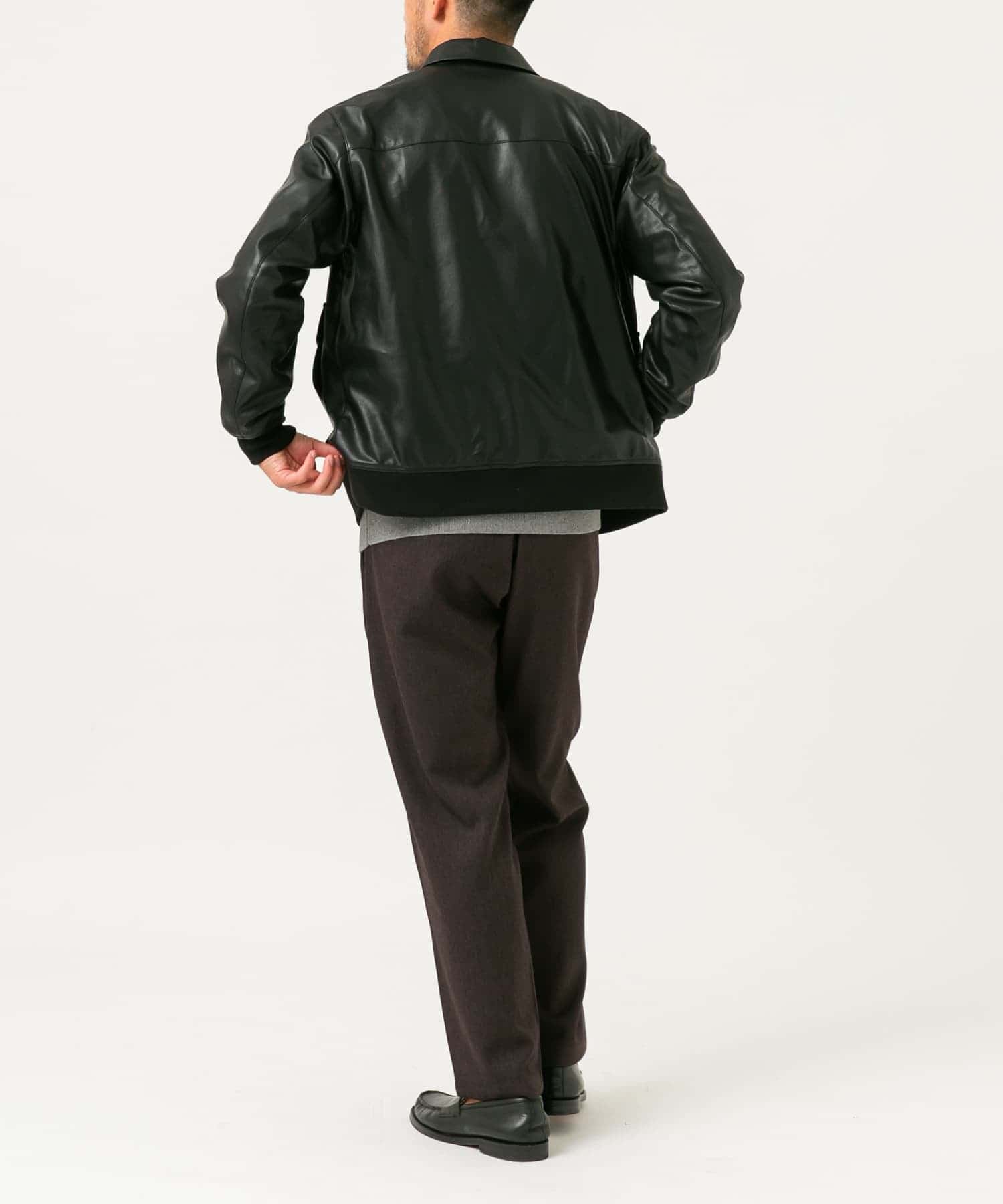 『別注』Gramicci　ウォッシャブルウォームワンタックパンツ BROWN L