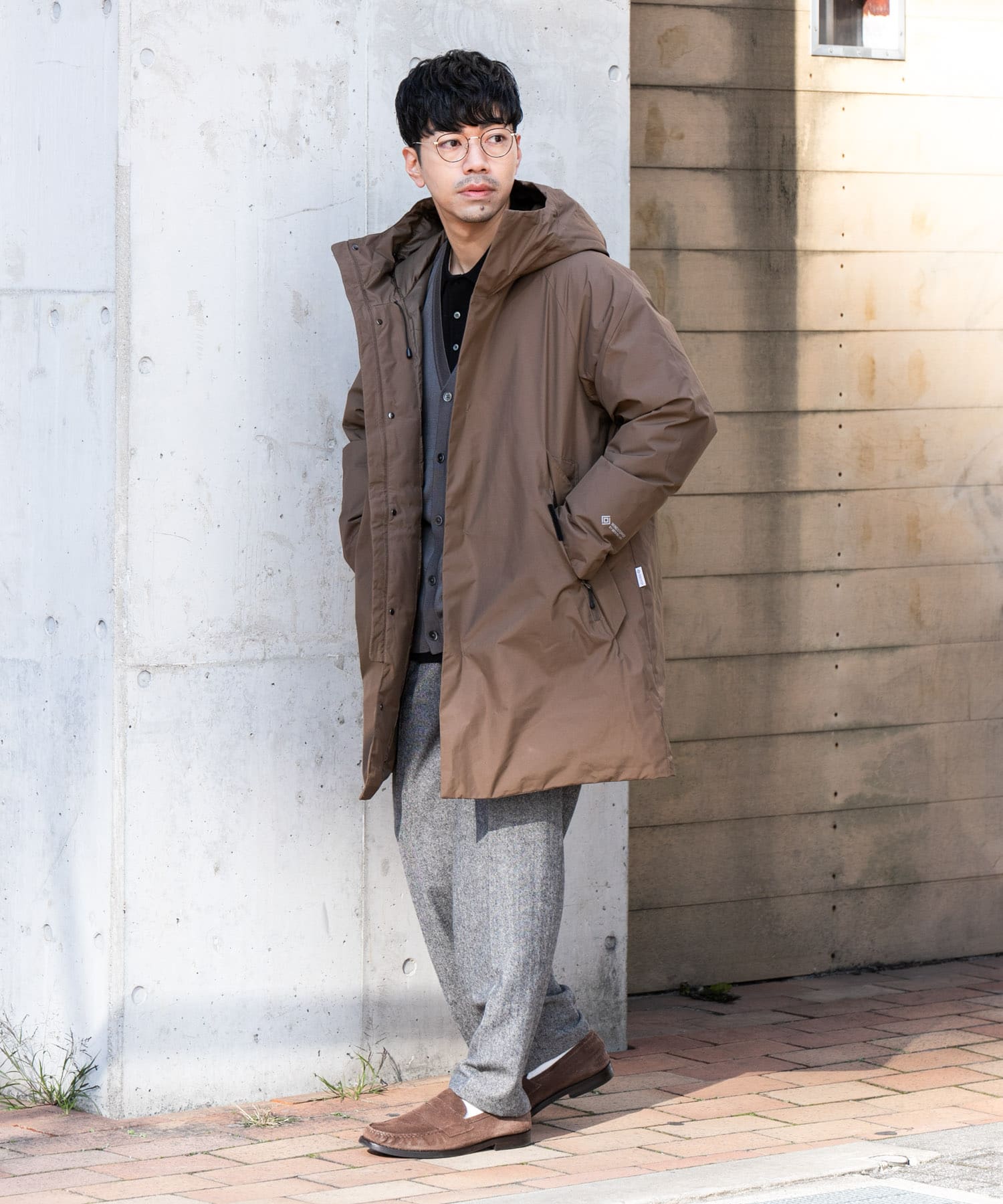 別注』+phenix WINDSTOPPER by GORE-TEX LABS ダウンコート(S NAVY