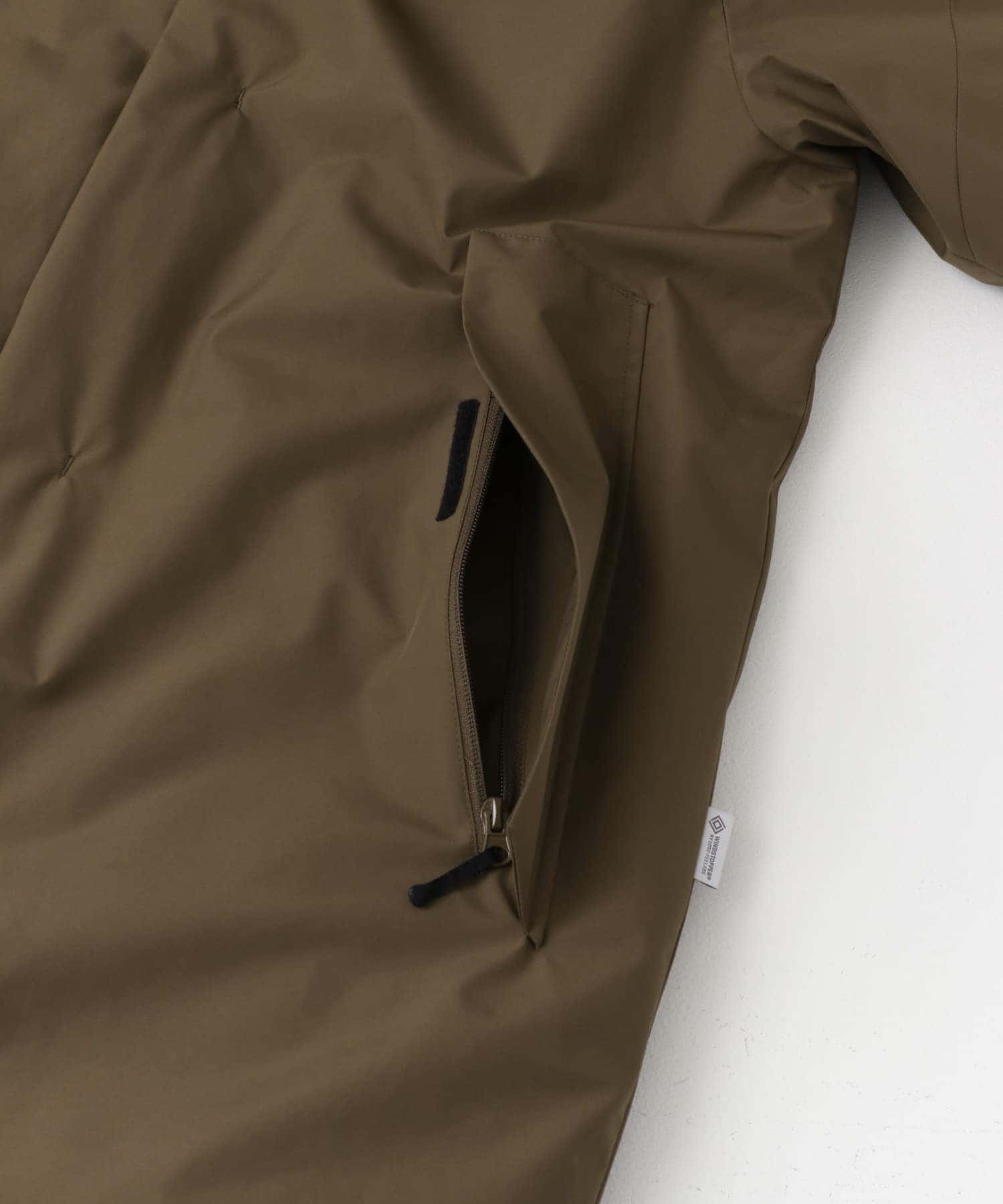 『別注』+phenix　WINDSTOPPER by GORE-TEX LABS ダウンコート BROWN S