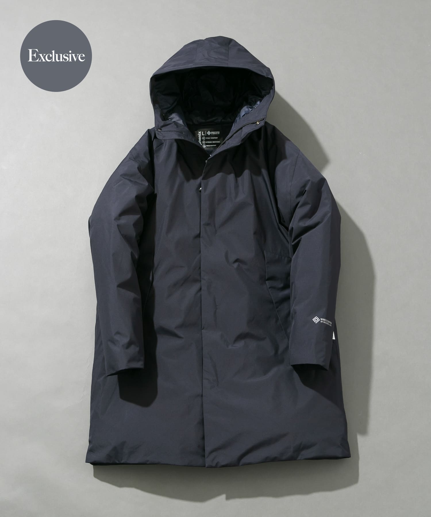 『別注』+phenix　WINDSTOPPER by GORE-TEX LABS ダウンコート