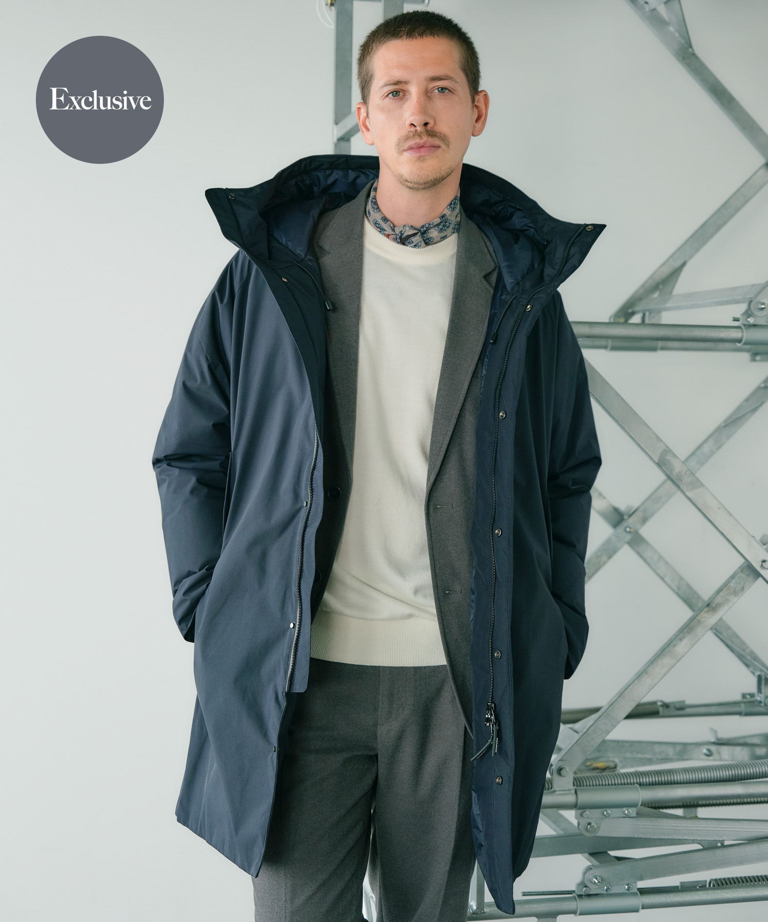 『別注』+phenix　WINDSTOPPER by GORE-TEX LABS ダウンコート