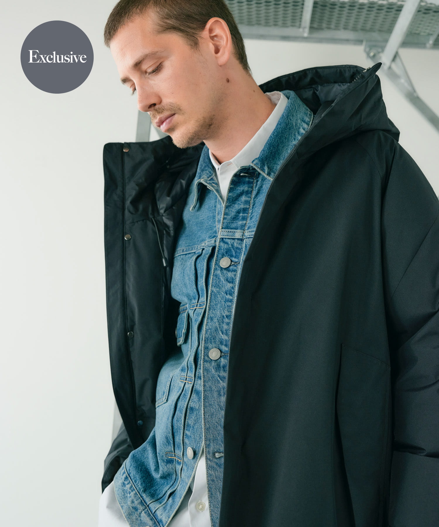 『別注』+phenix　WINDSTOPPER by GORE-TEX LABS ダウンコート