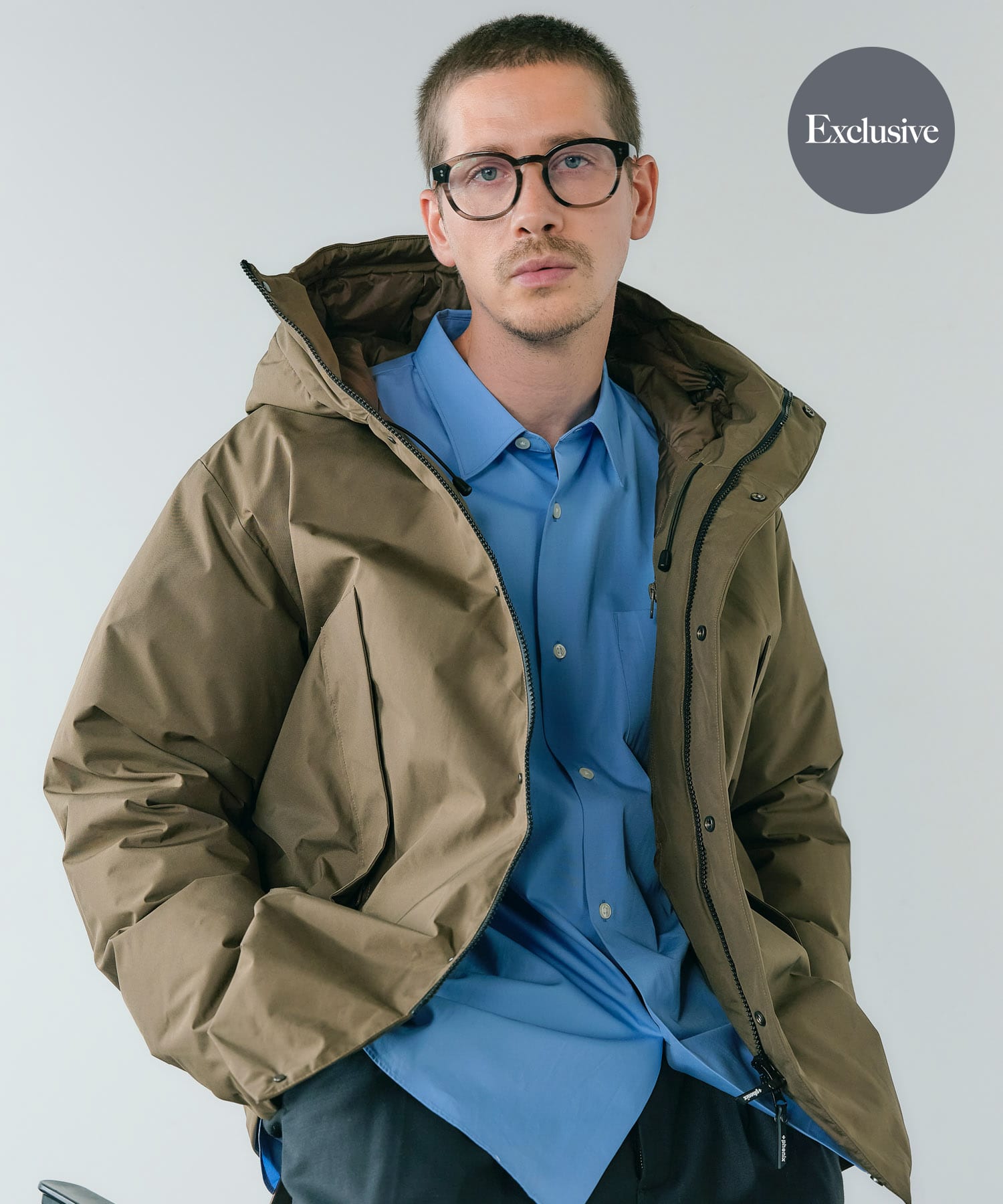 『別注』+phenix　WINDSTOPPER by GORE-TEX LABS ダウンジャケット