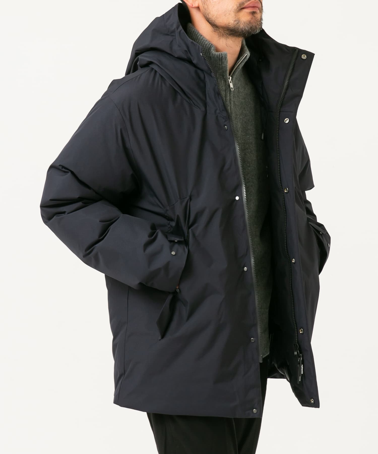別注』+phenix WINDSTOPPER by GORE-TEX LABS ダウンジャケット(S NAVY