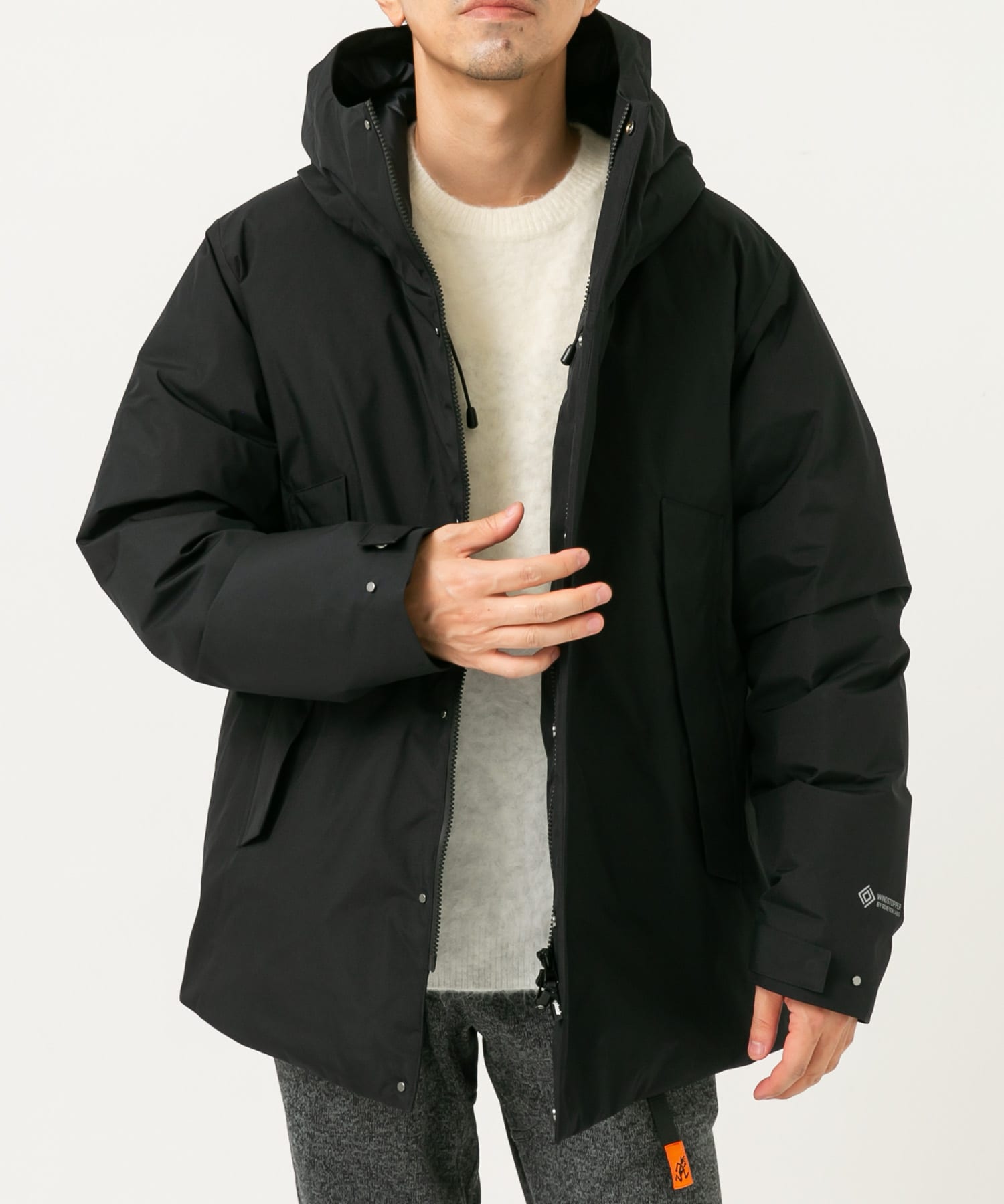 別注』+phenix WINDSTOPPER by GORE-TEX LABS ダウンジャケット(S NAVY