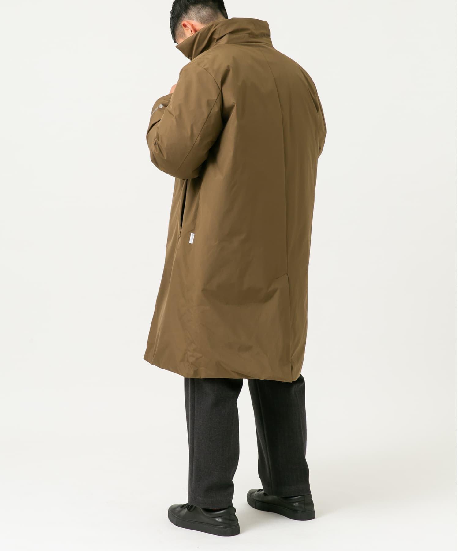 『別注』+phenix　WINDSTOPPER by GORE-TEX LABSスタンドダウンコート BROWN L