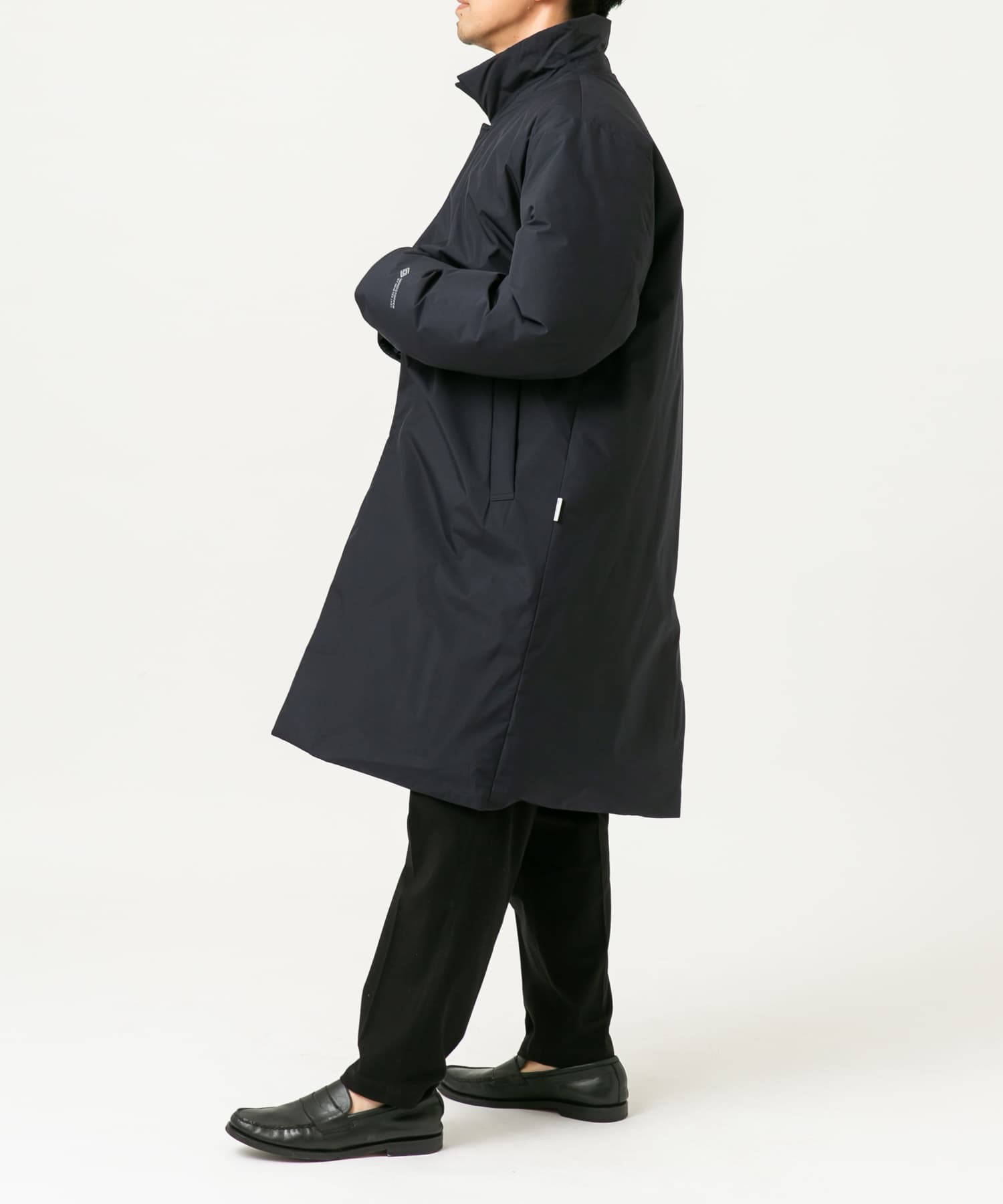 『別注』+phenix　WINDSTOPPER by GORE-TEX LABSスタンドダウンコート NAVY L