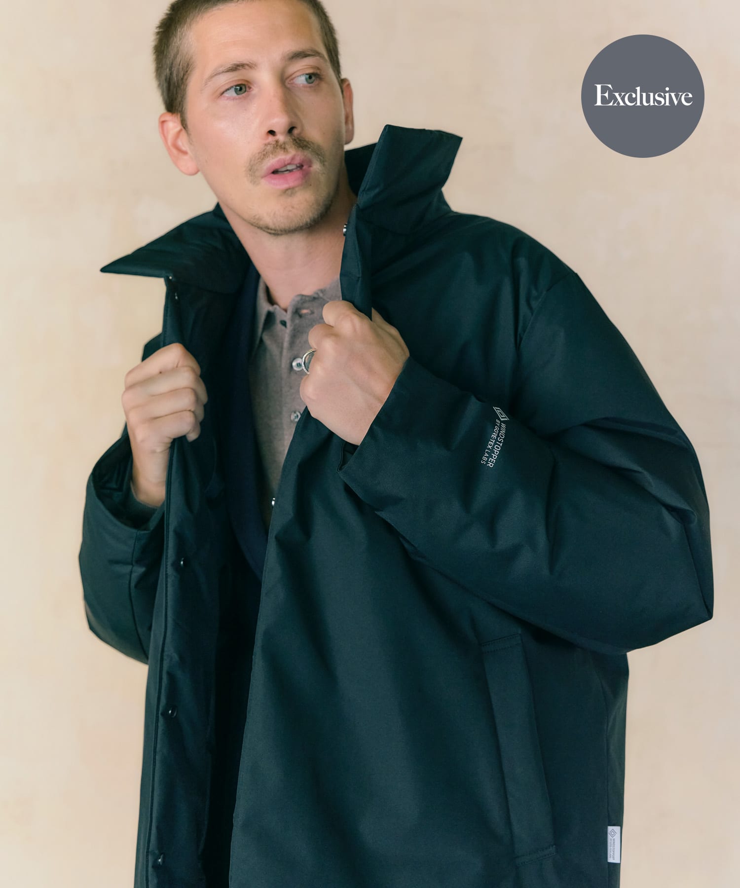 『別注』+phenix　WINDSTOPPER by GORE-TEX LABSスタンドダウンコート