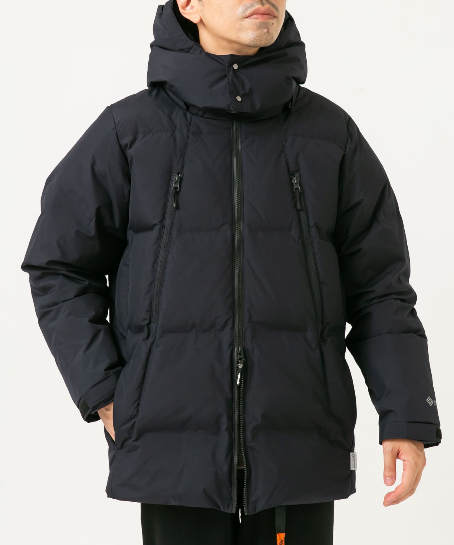 別注』+phenix WINDSTOPPER by GORE-TEX LABS 2WAYダウンJK(M BLACK 