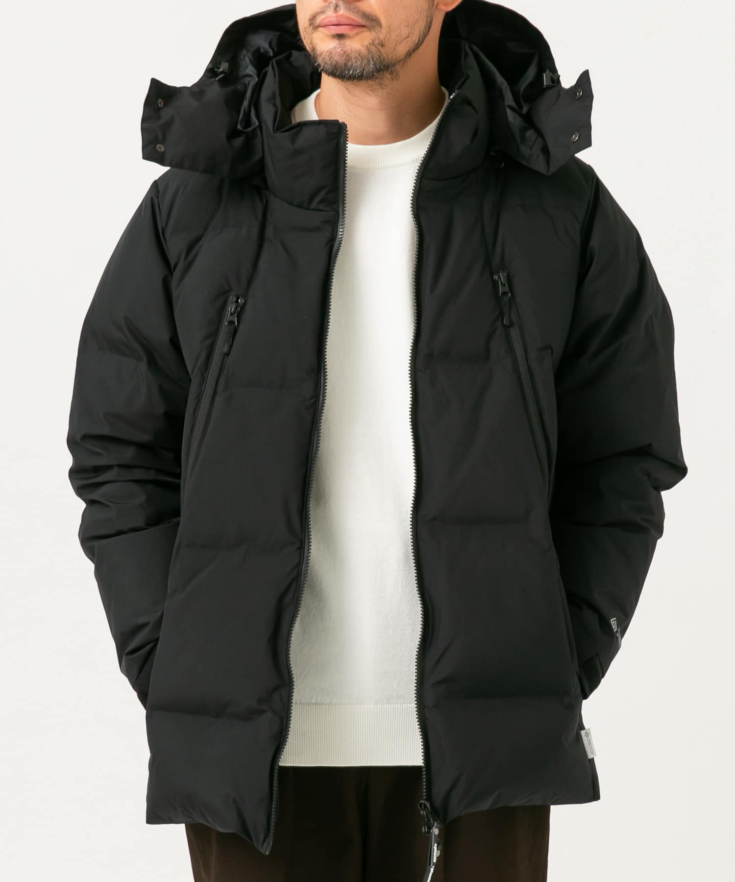 別注』+phenix WINDSTOPPER by GORE-TEX LABS 2WAYダウンJK(M BLACK 