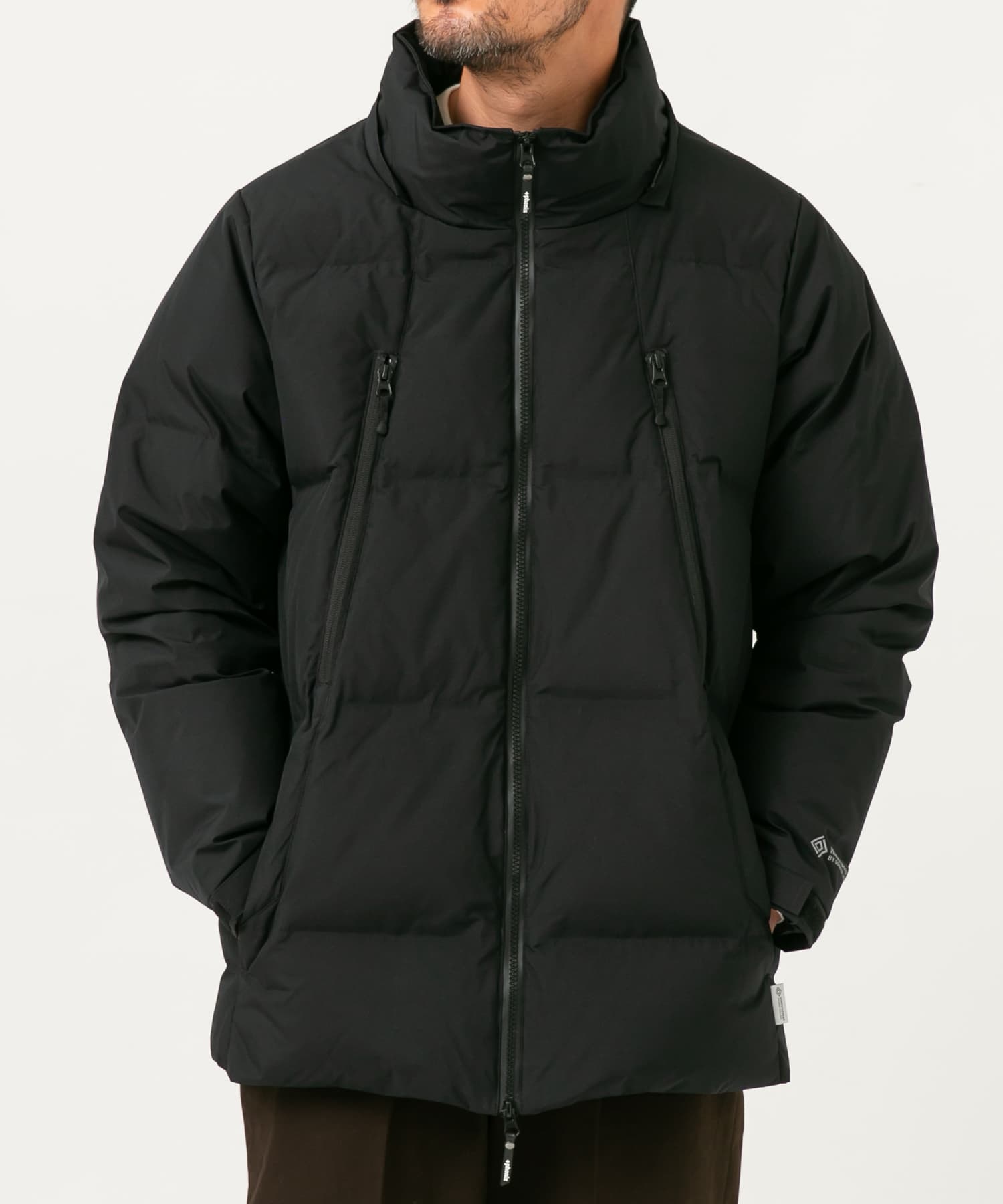 福岡第一　移動着 ダウン 別注』+phenix WINDSTOPPER by GORE-TEX LABS 2WAYダウンJK(M BLACK