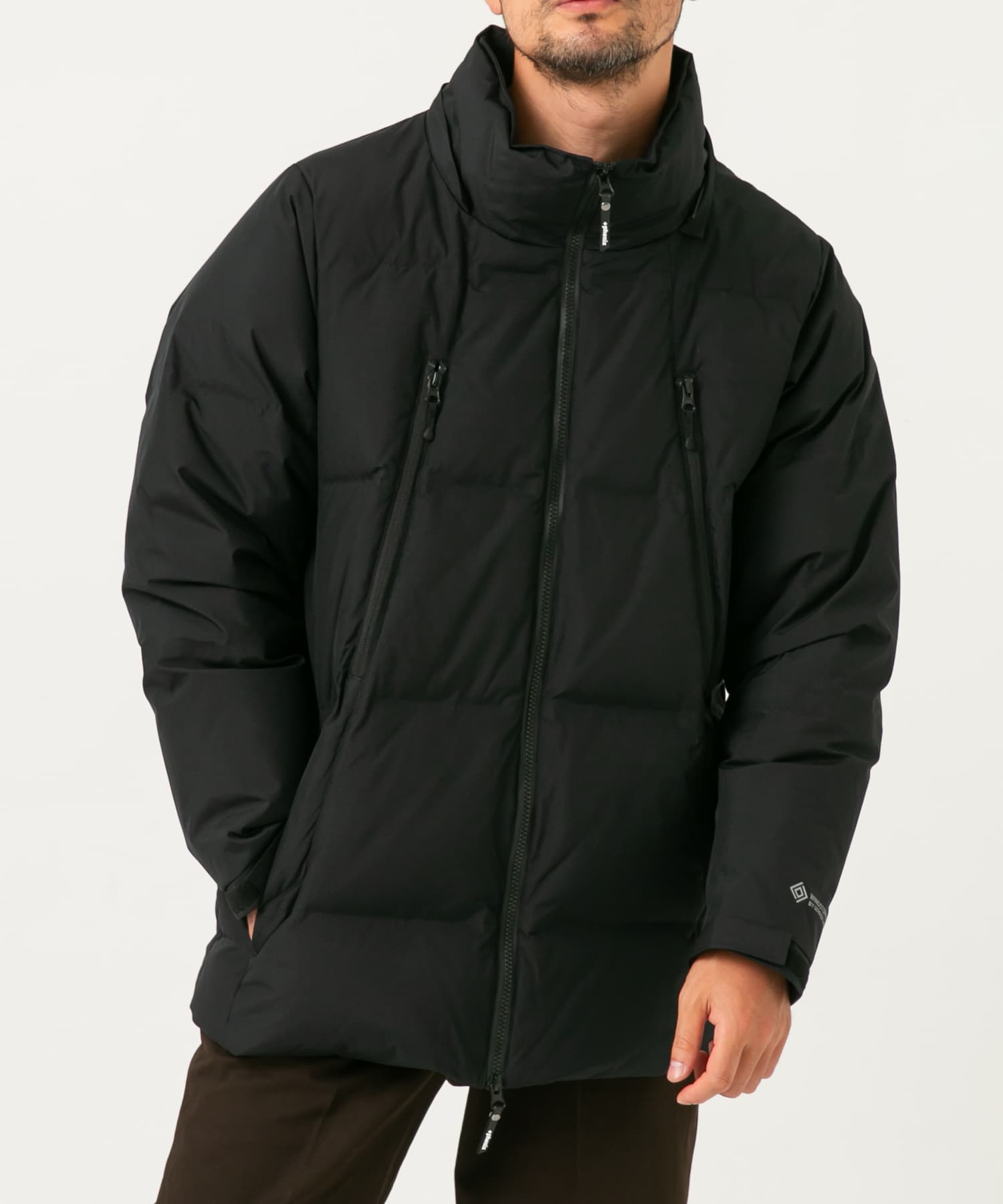 別注』+phenix WINDSTOPPER by GORE-TEX LABS 2WAYダウンJK(M BLACK