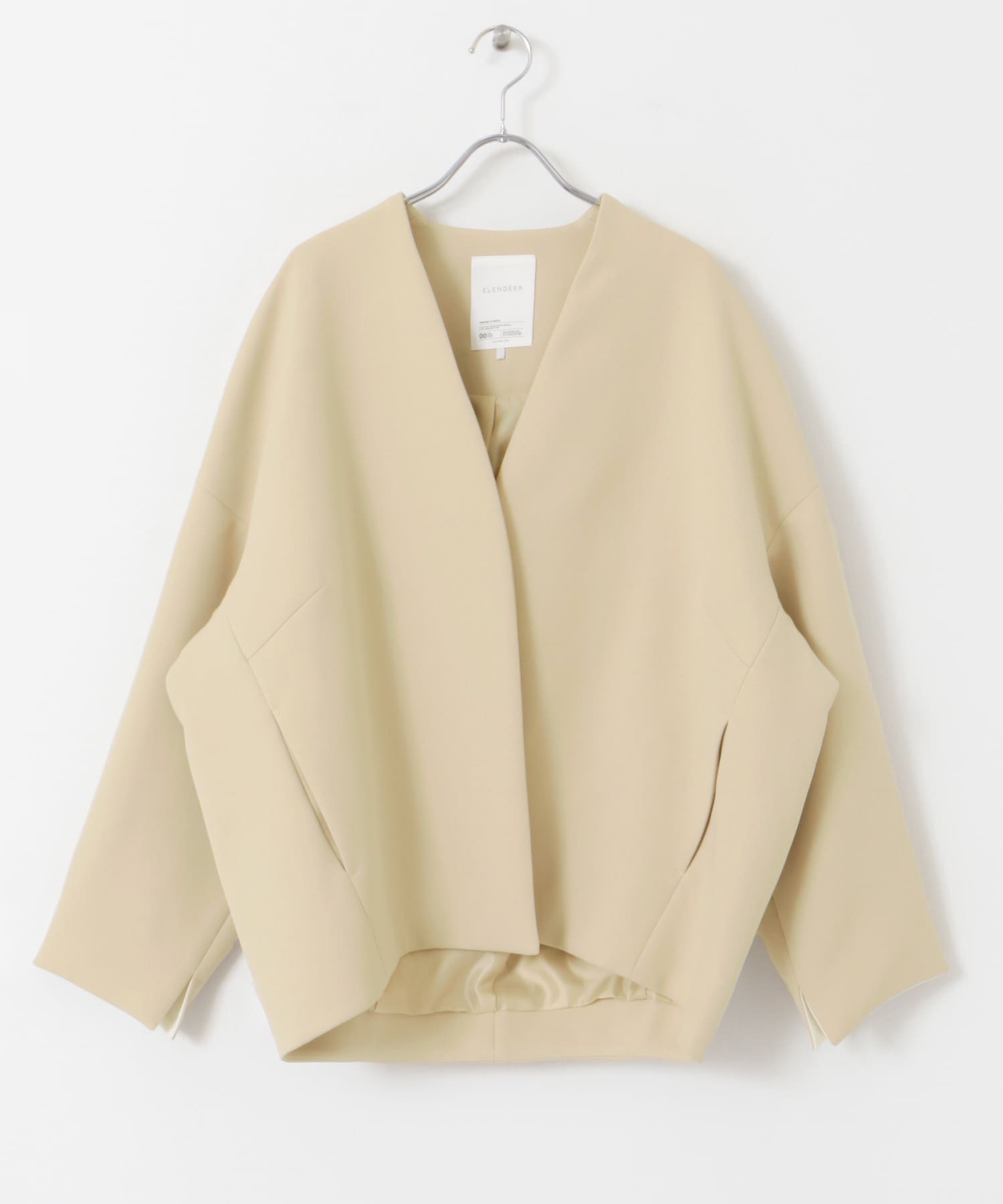 ELENDEEK　FORM SHORT COAT BEG FREE