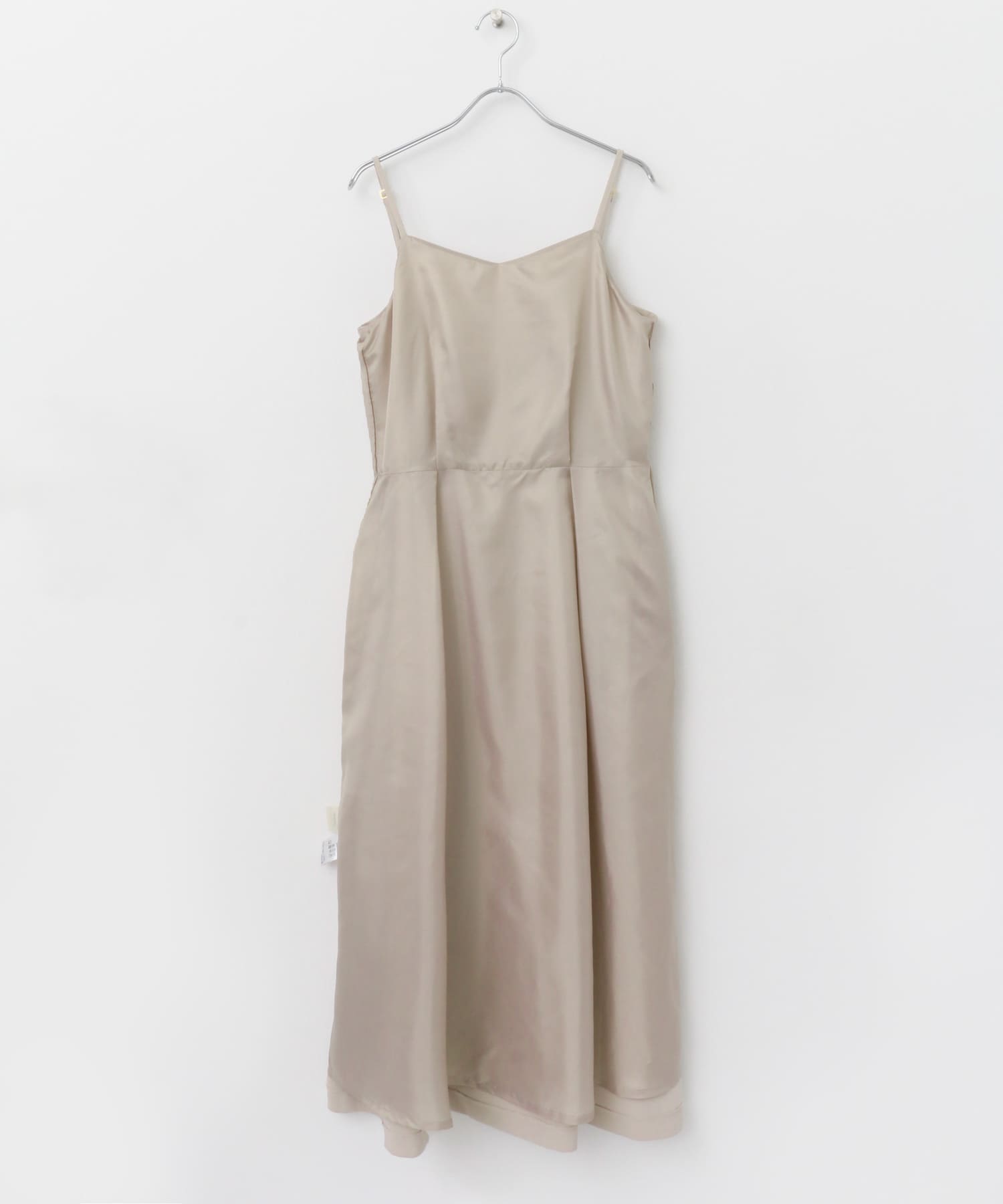 『別注』kaene×ROSSO　スパンコールブラウスセットドレス beige 38