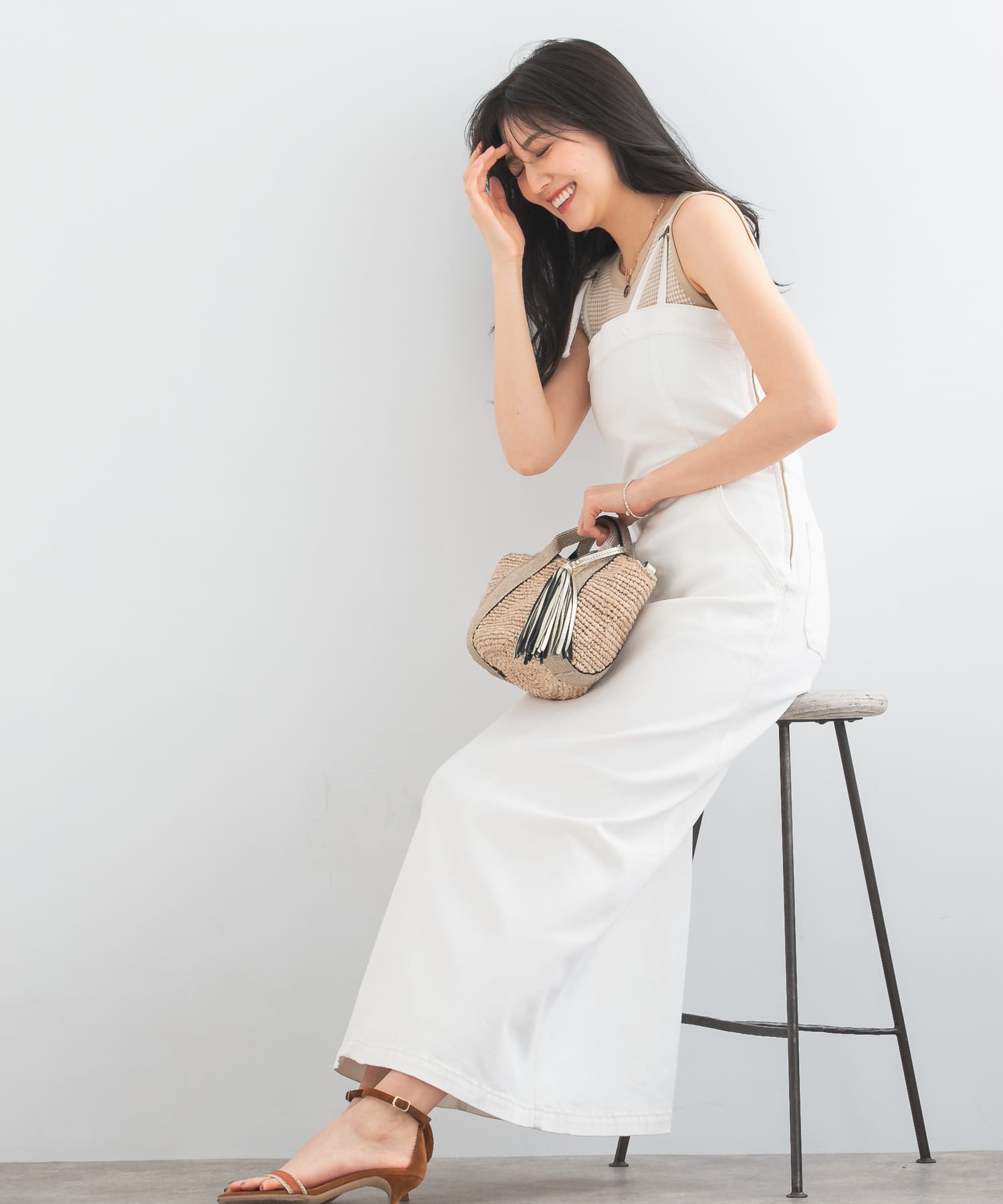 別注』Lee×ROSSO BELTED CAMISOLE DRESS(XS ONE WASH): ワンピース