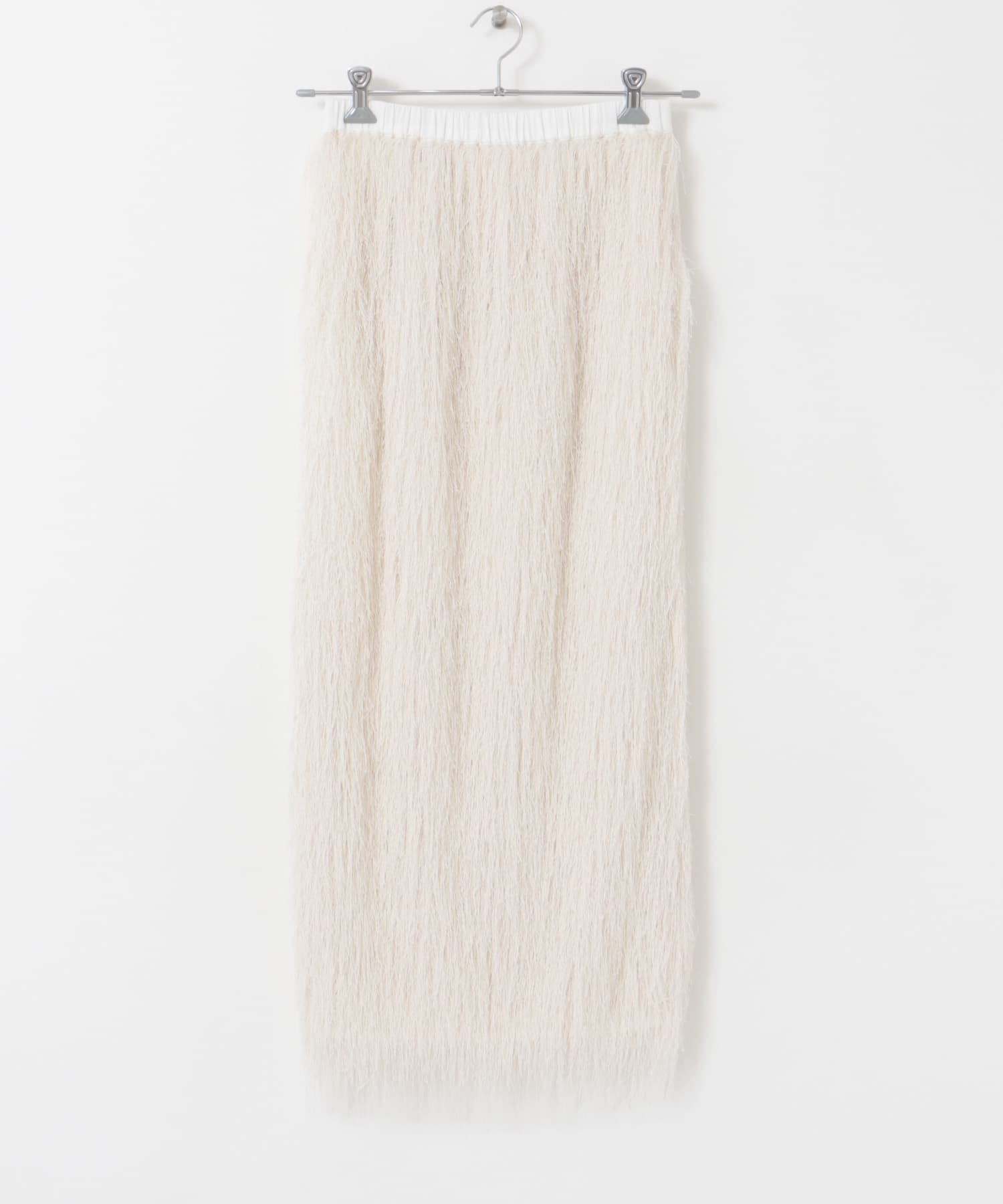 ELENDEEK　FRINGE STRAIGHT SKIRT OWHT 2