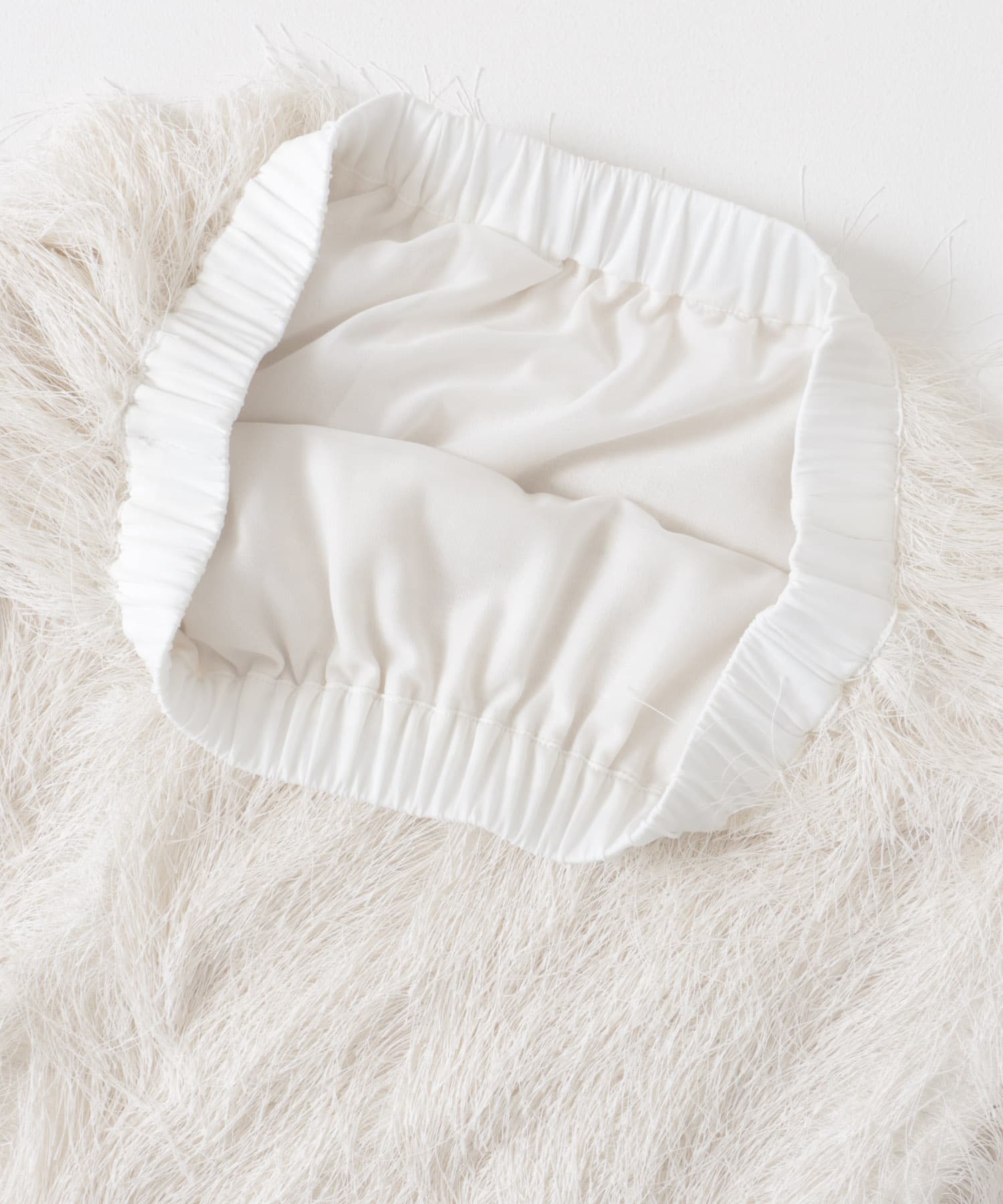 ELENDEEK　FRINGE STRAIGHT SKIRT OWHT 2
