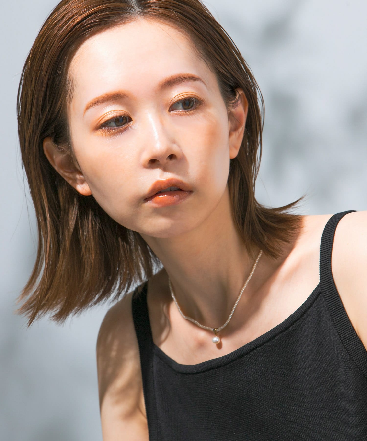 Favorible　Pearl×Pearl necklace WHITE FREE
