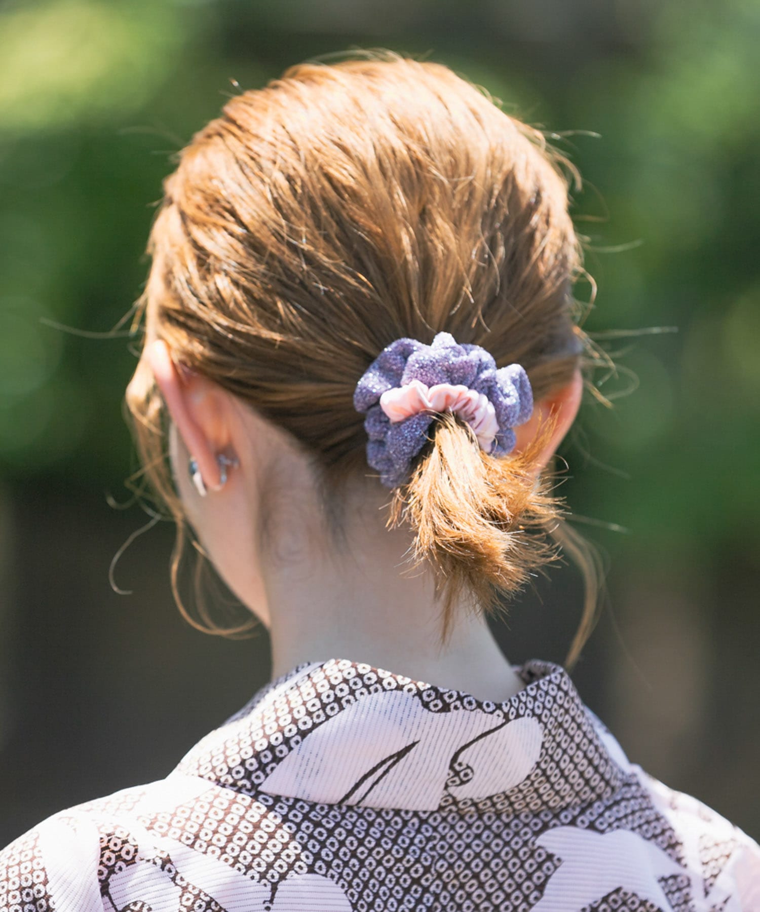 TRESSE　INES lame chouchou SET4 pu/pi -0