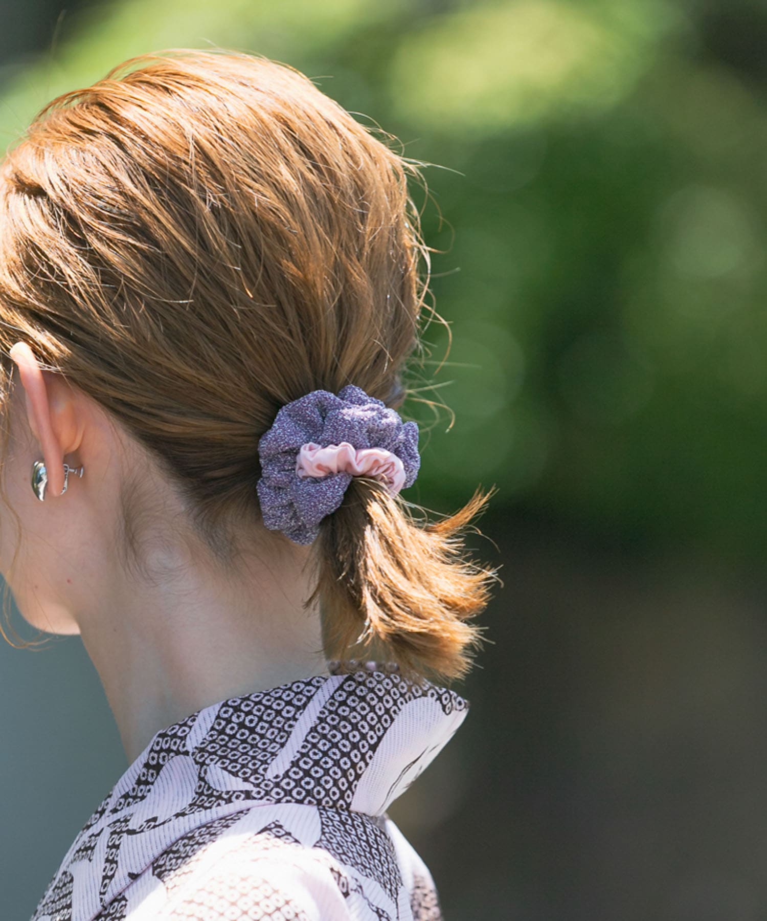 TRESSE　INES lame chouchou SET4 pu/pi -0