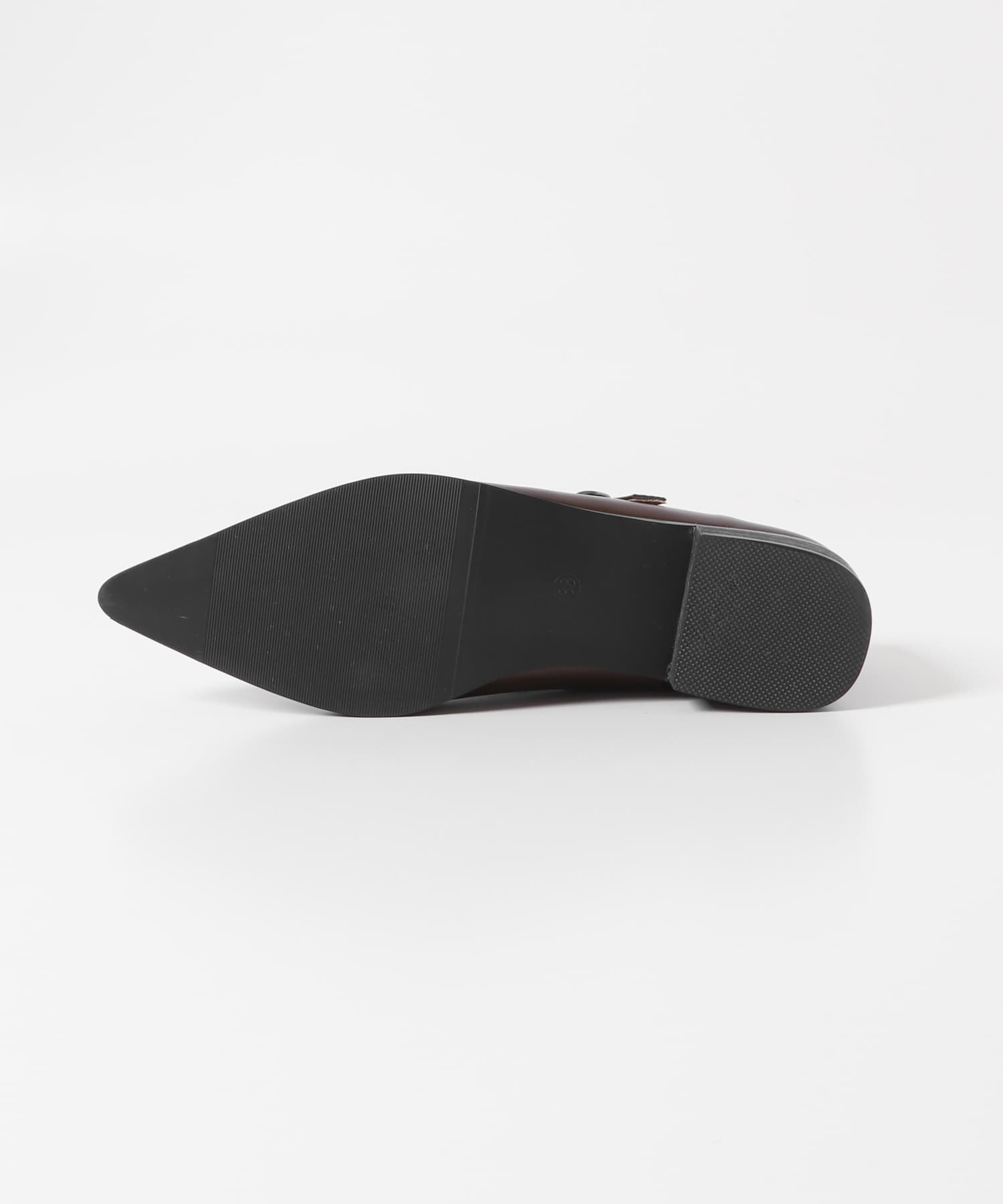 MOHI　ストラップフラットシューズ MARRON 36