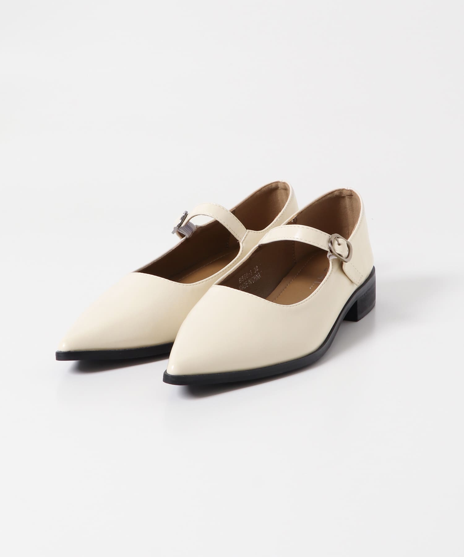 MOHI　ストラップフラットシューズ OFFWHITE 36