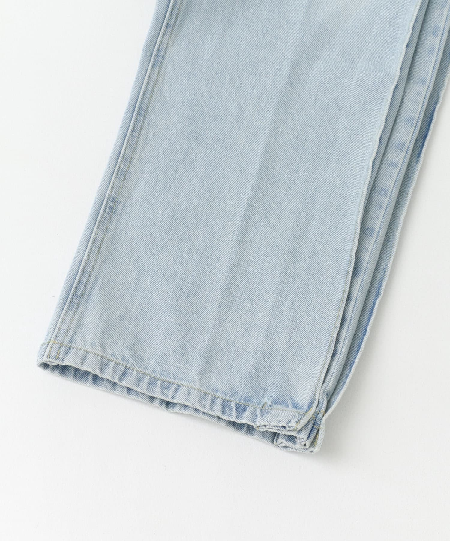 YENN　SIDE PLEATED DENIM PANTS LBLUE 34