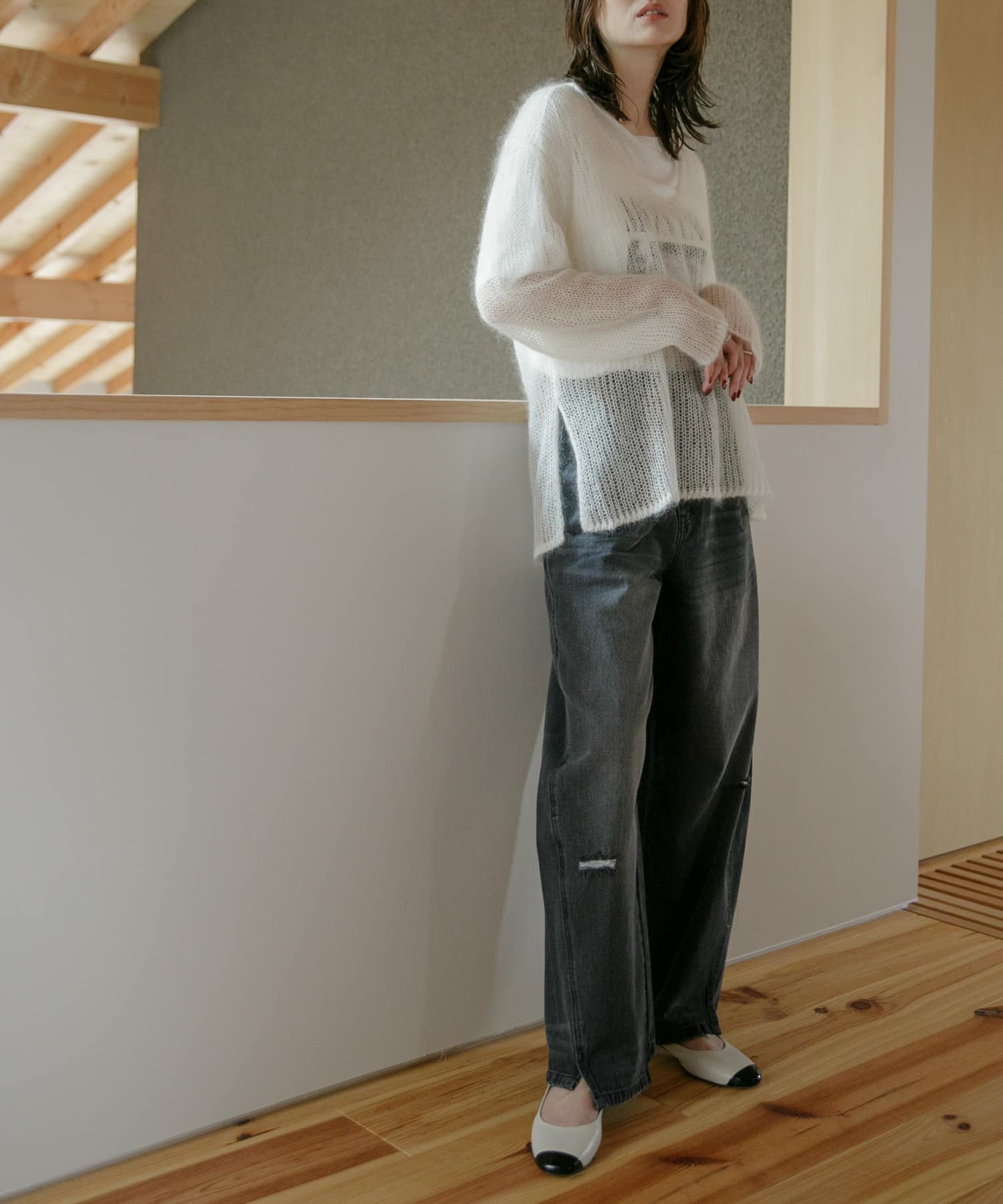 パンツ YENN CURVED SEAM DENIM PT GRAY YENN CURVED SEAM DENIM PANTS(36 GRAY): ボトム｜URBAN RESEARCH公式