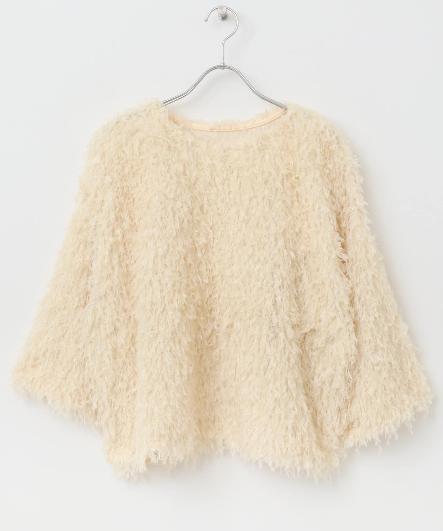 CHIGNON　フェザーフリンジTシャツ IVORY FREE