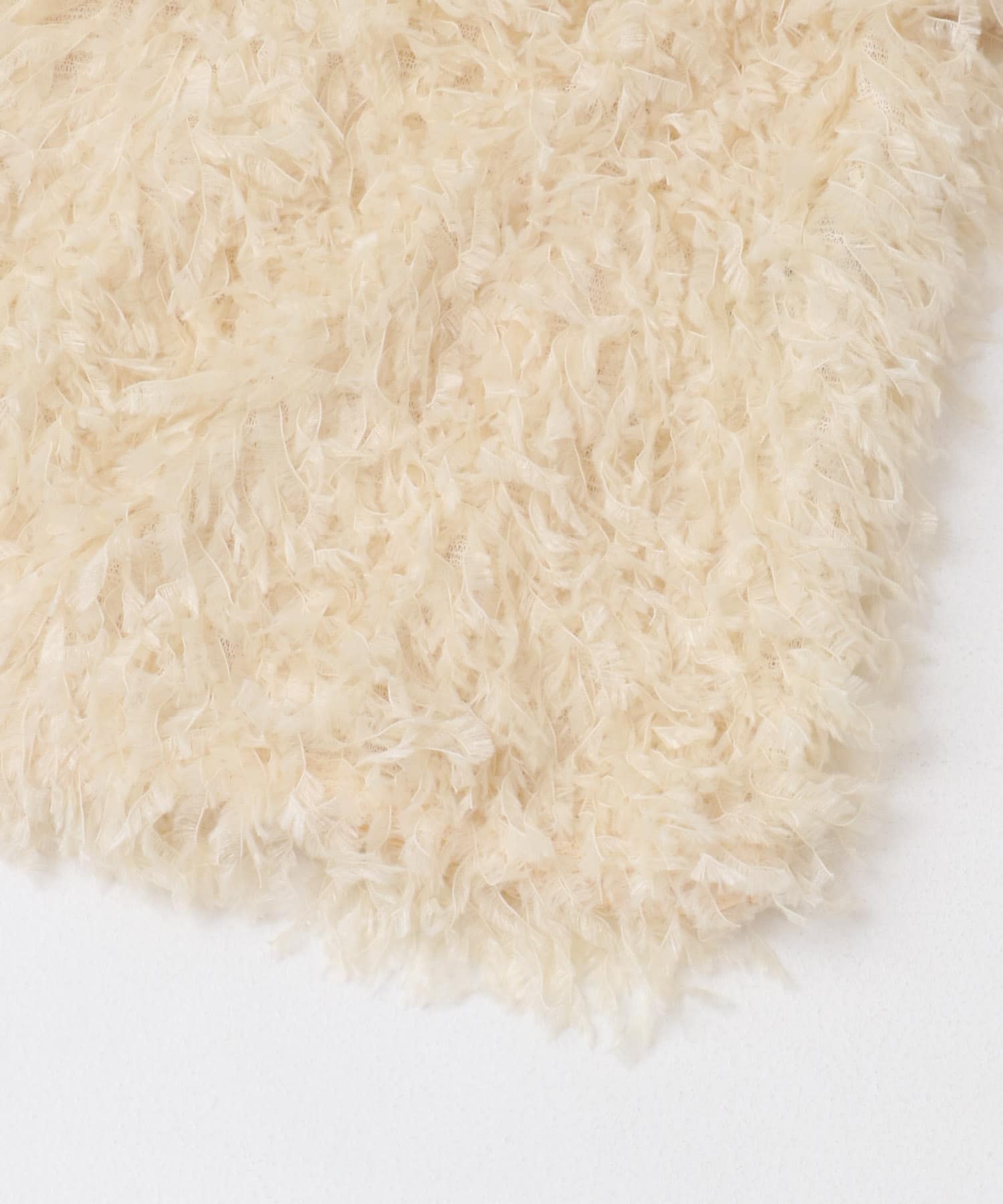 CHIGNON　フェザーフリンジTシャツ IVORY FREE