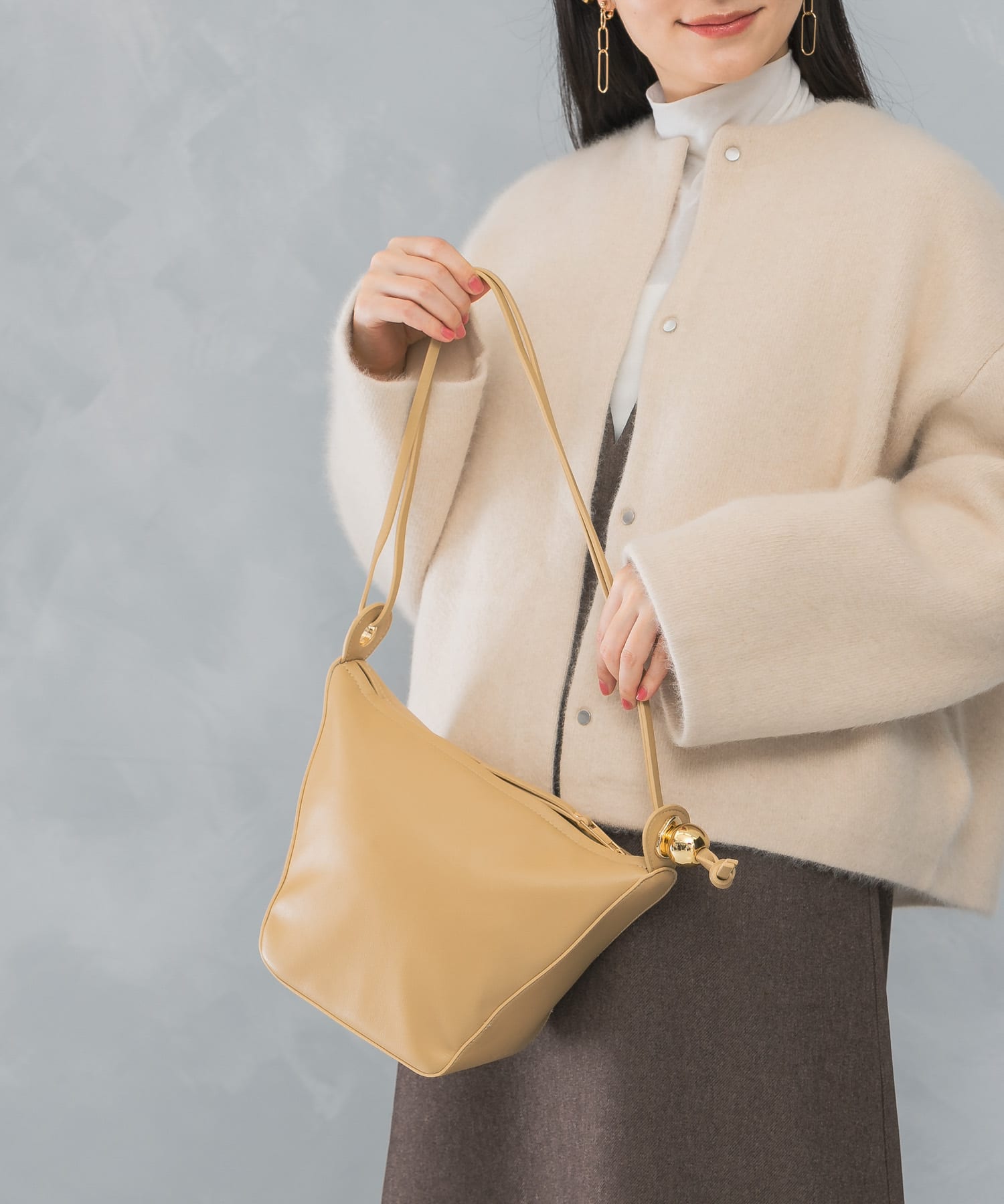LE VERNIS　Transformer Bag ベージュ -