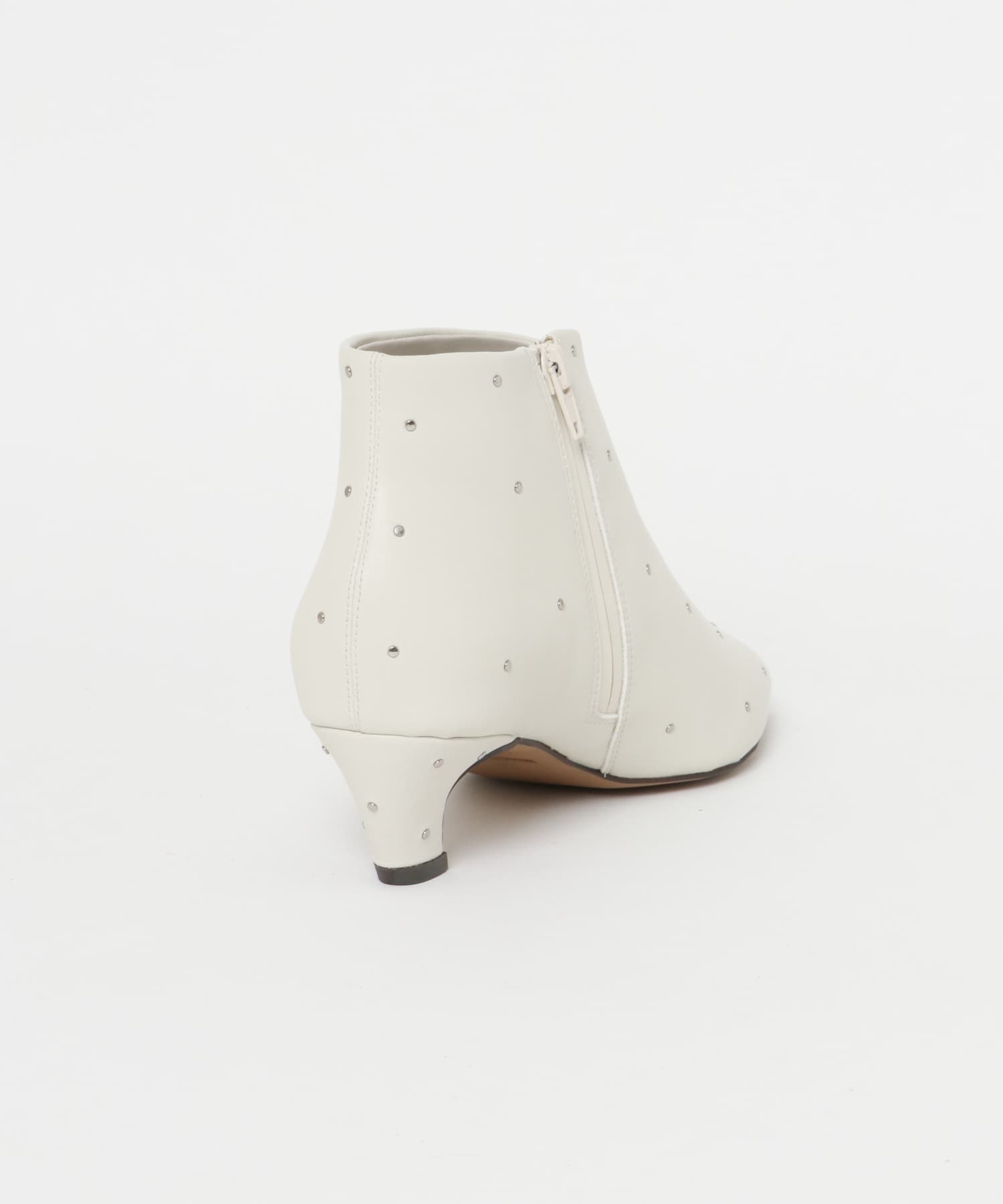 LE VERNIS　Stud pointed boots ホワイト 23.5