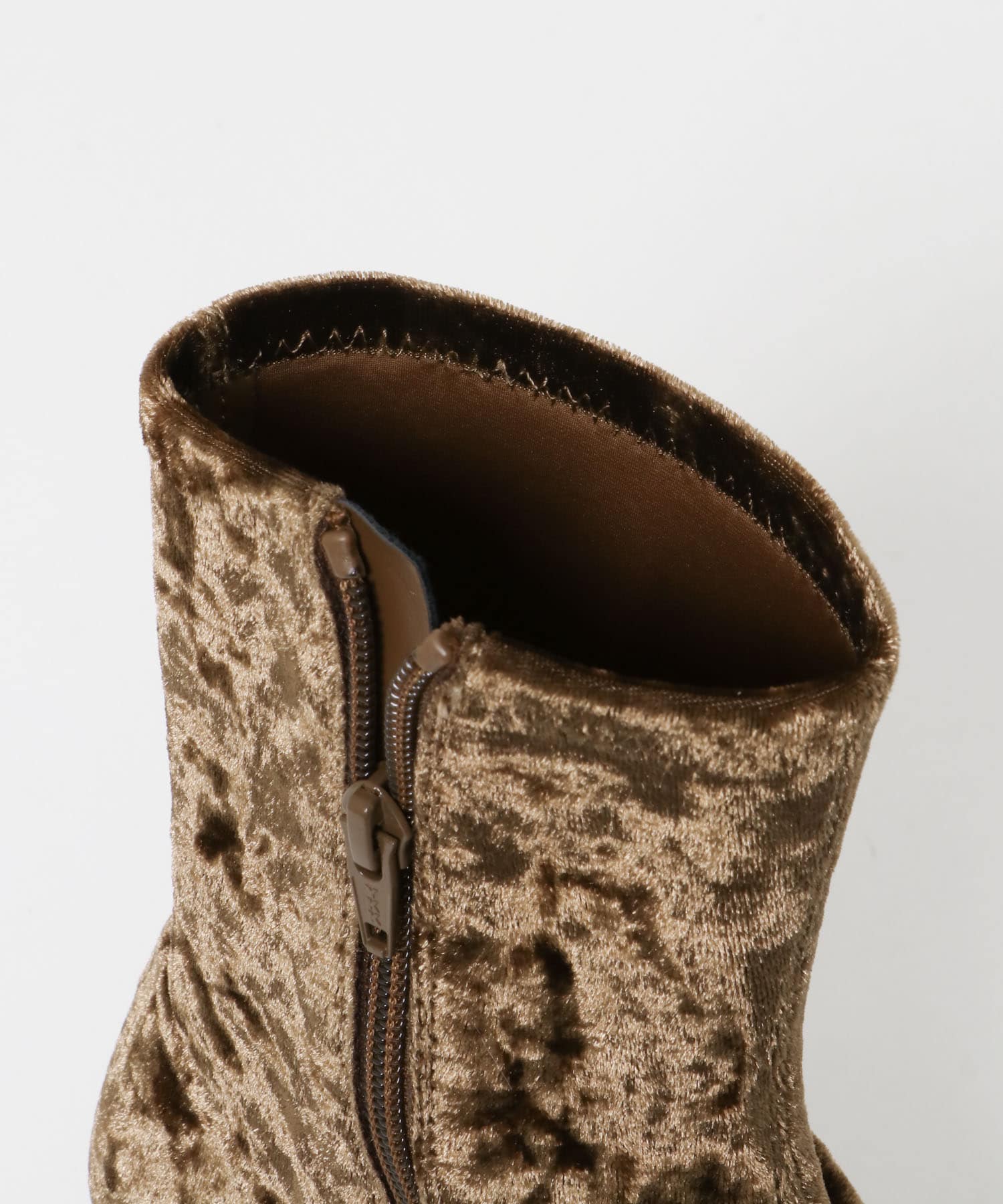 LE VERNIS　Velor stretch boots ブラウン 23.5
