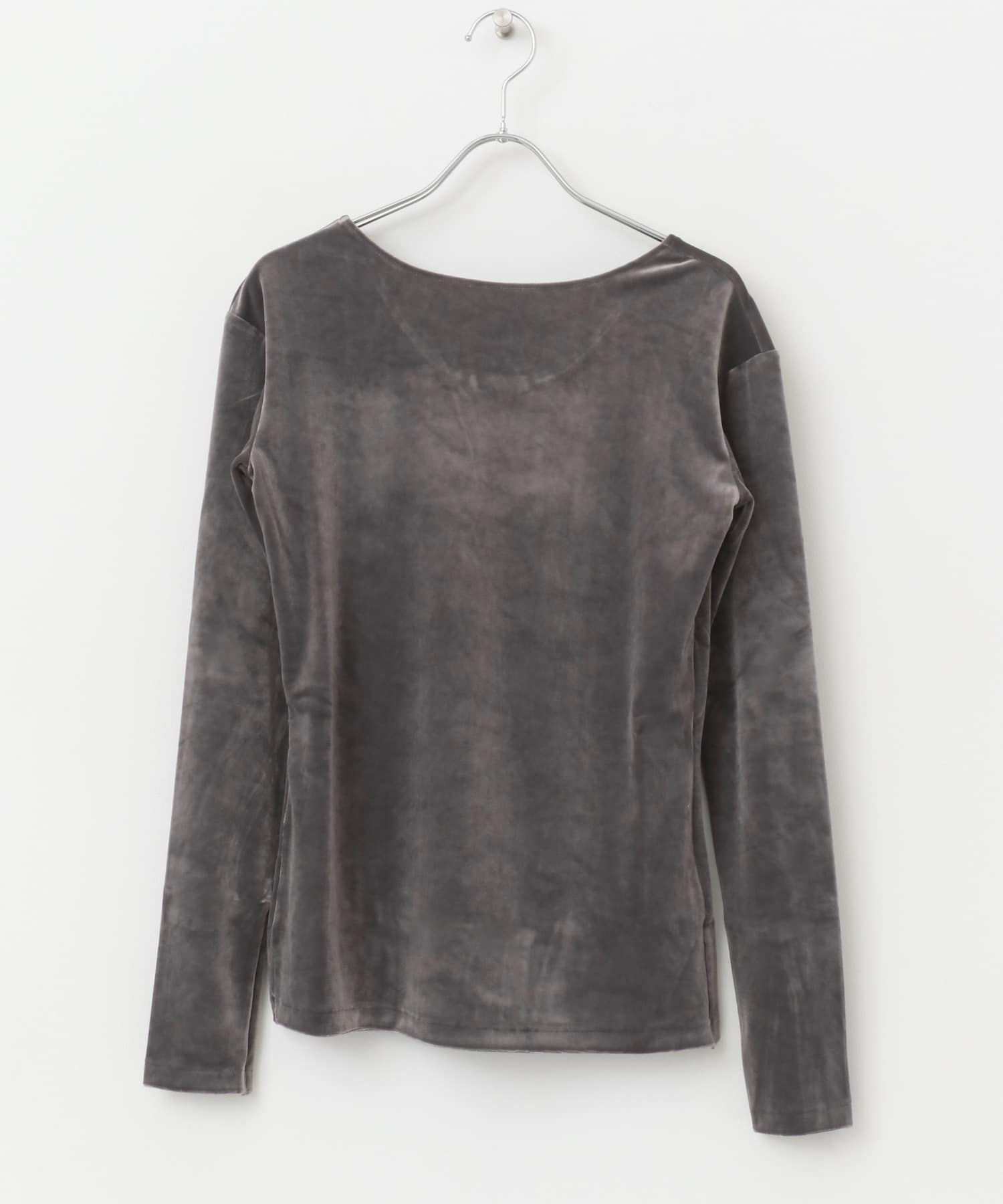 『別注』GREYCHORD×ROSSO　MIRAベロアカットソー STEEL GREY 1