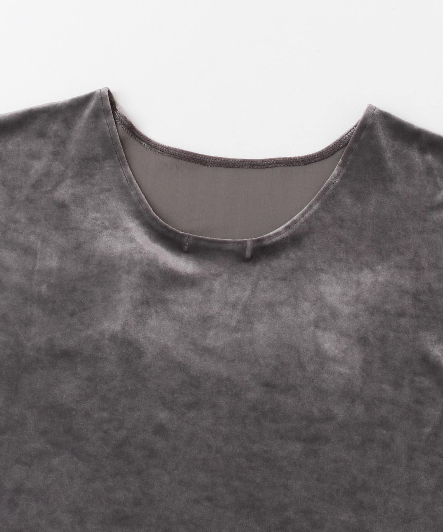 『別注』GREYCHORD×ROSSO　MIRAベロアカットソー STEEL GREY 1