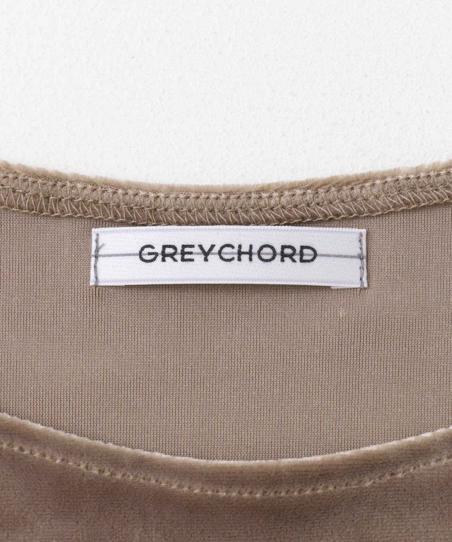 『別注』GREYCHORD×ROSSO　MIRAベロアカットソー FAWN GREY 1