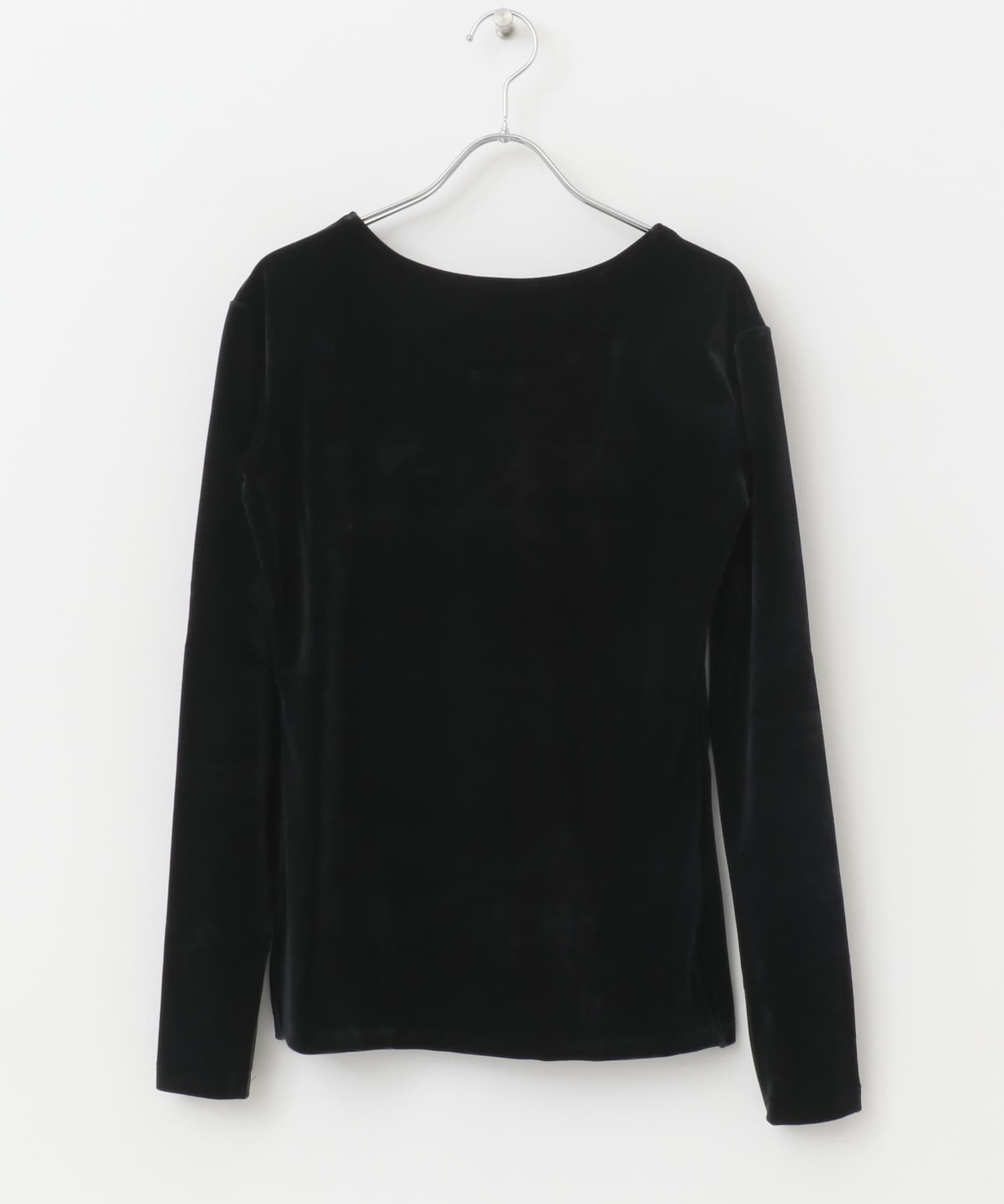 『別注』GREYCHORD×ROSSO　MIRAベロアカットソー BLACK 1