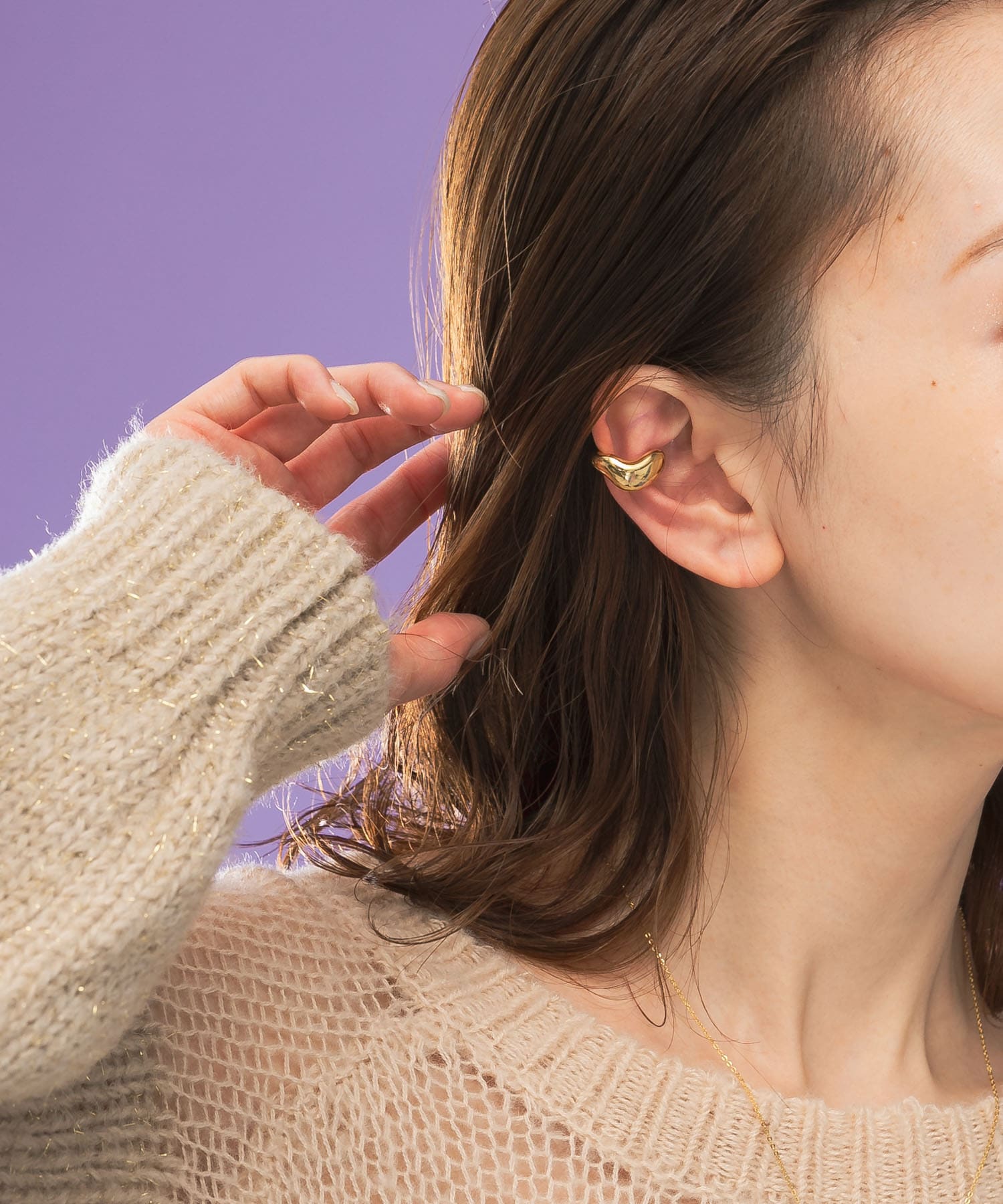 Favorible　Beans earcuff GOLD FREE