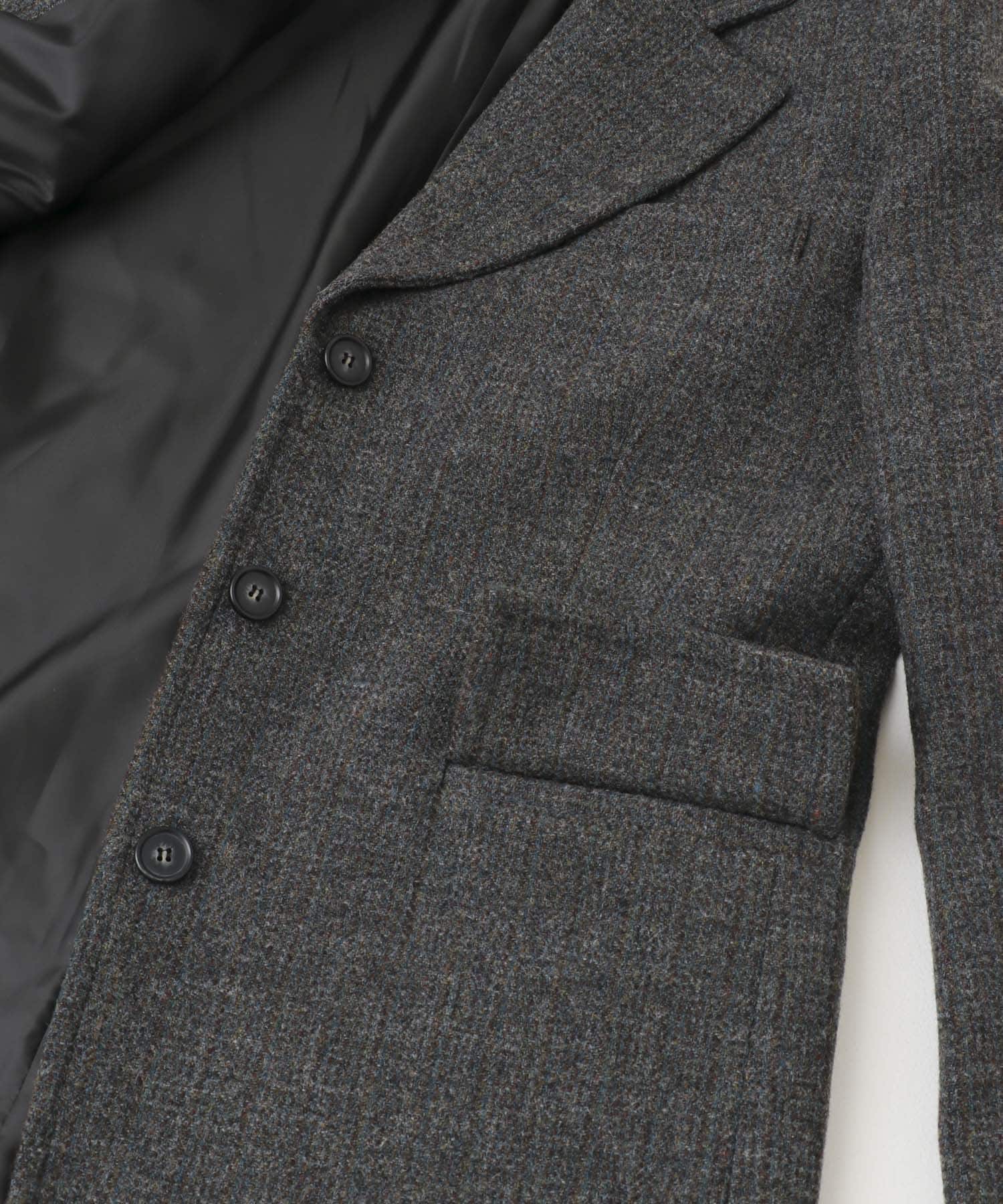 le　WOOL MULTICOLOR BLAZER CHACOAL FREE
