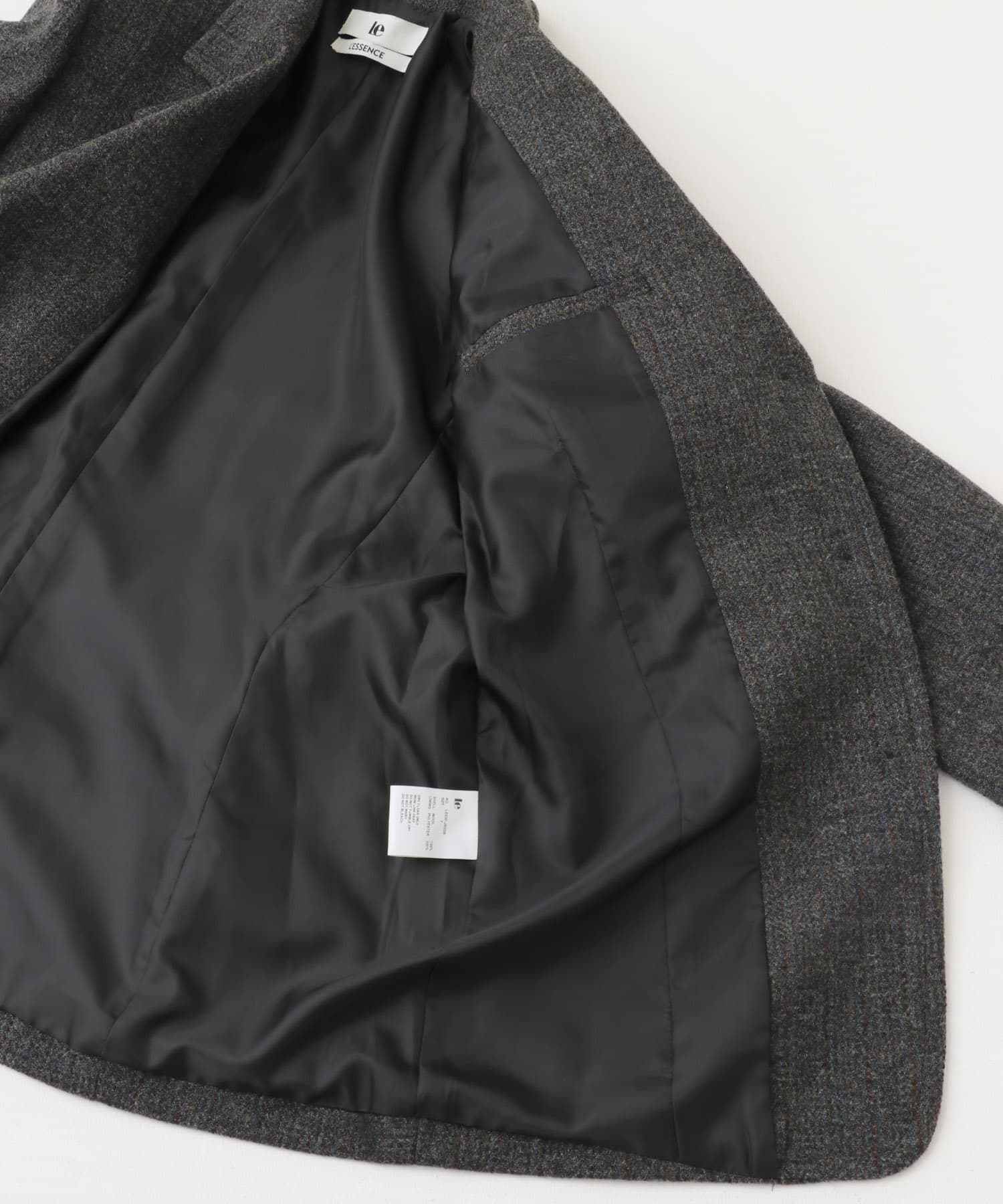 le　WOOL MULTICOLOR BLAZER CHACOAL FREE