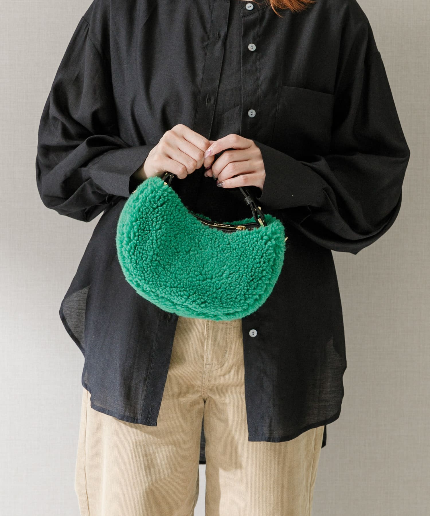 VIOLAd’ORO　エコファーバッグ green -
