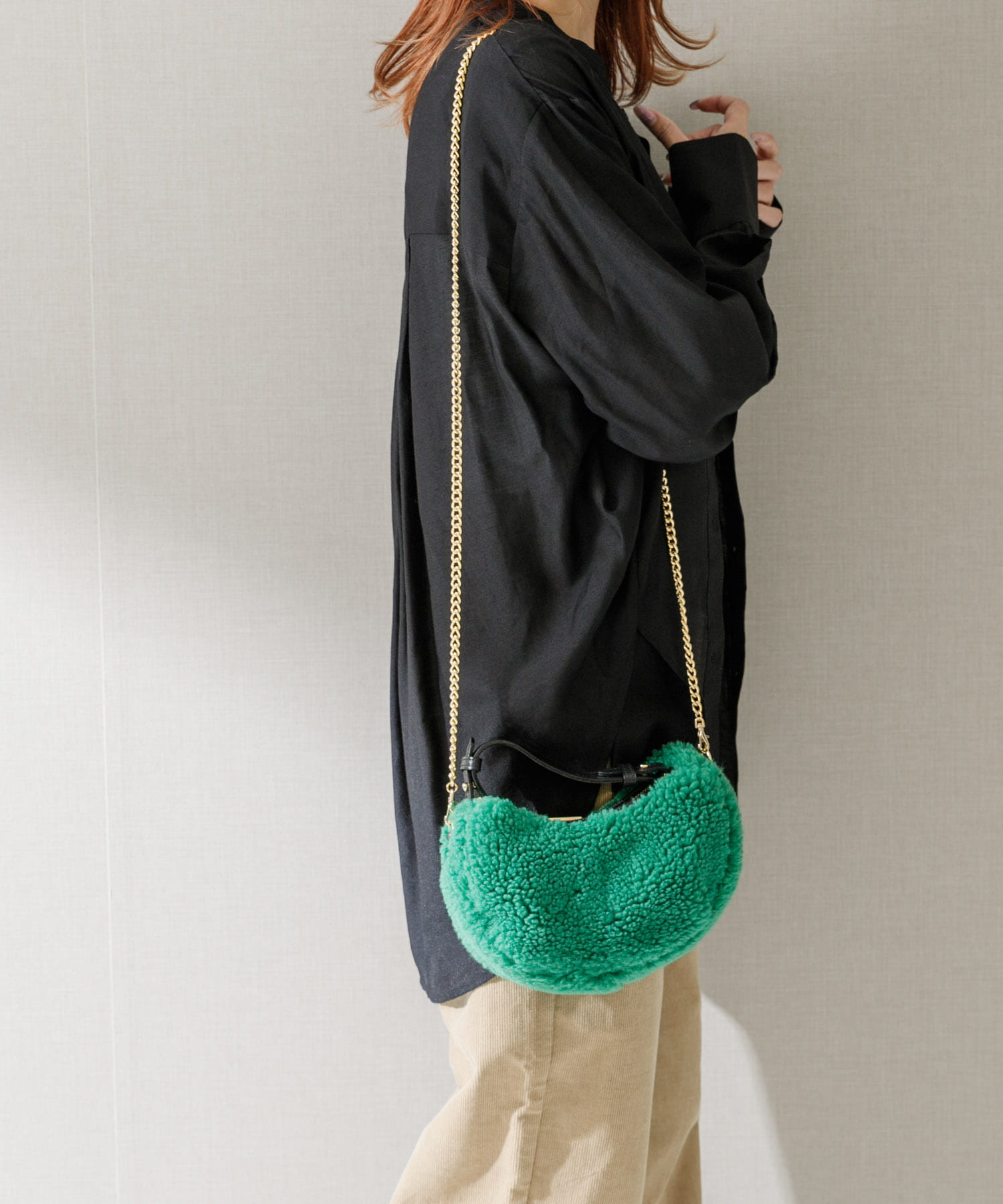 VIOLAd’ORO　エコファーバッグ green -