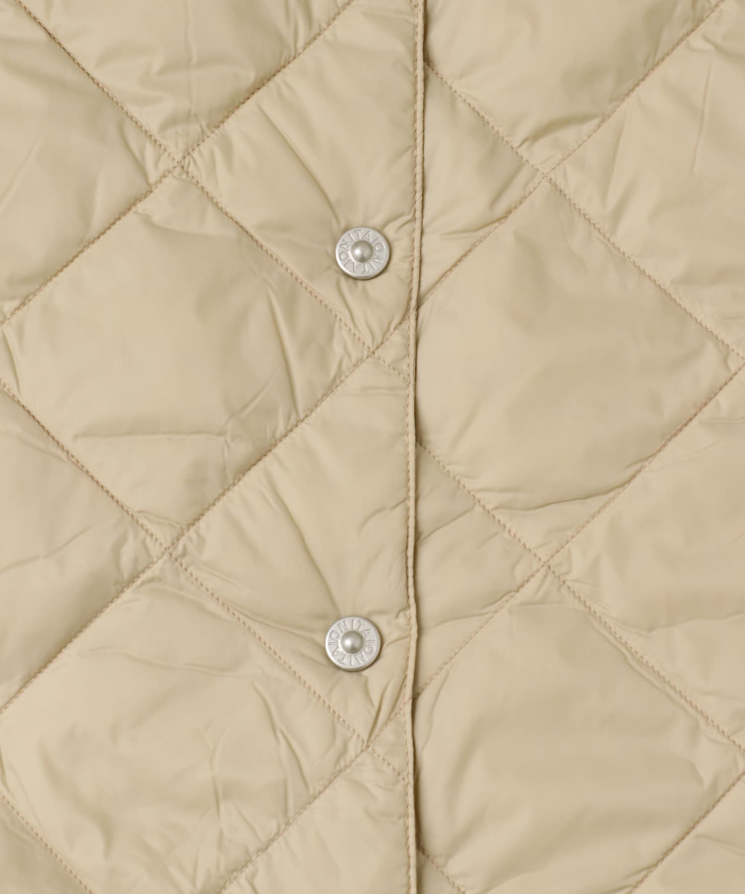 TAION　VNECK LONG DOWN GILET GBEIGE M