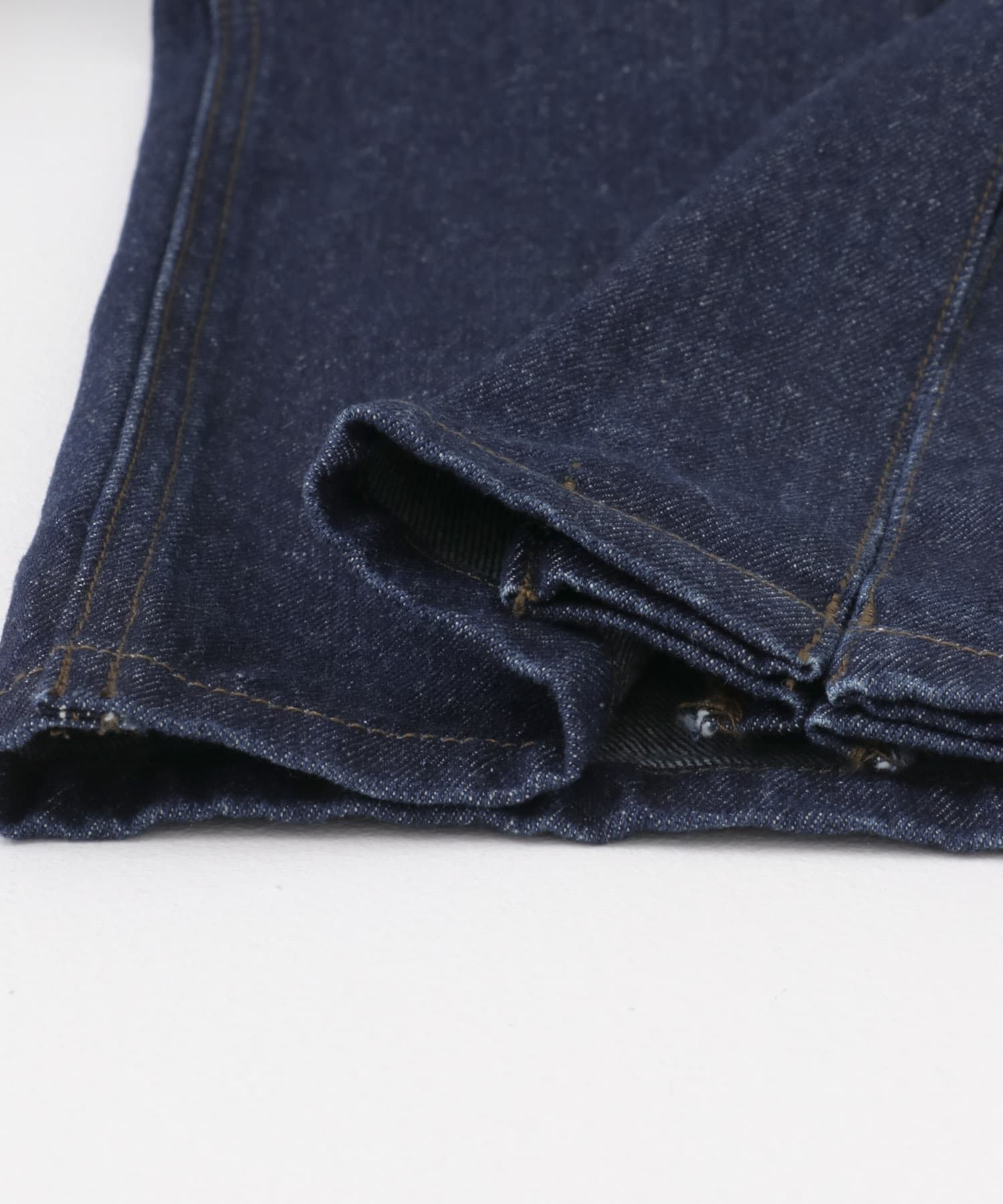 YENN　SIDE PLEATED DENIM INDIGO 34