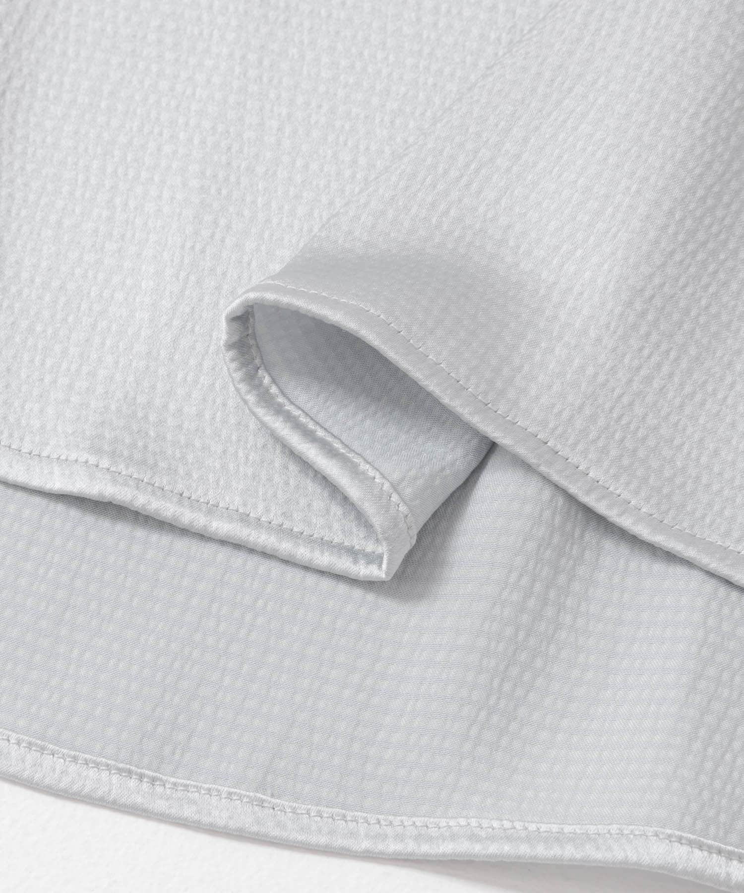 【美品】ヨリ ボリュームパフスリーブブラウス 異素材 カットソー 白 ホワイト ヨリ ボリュームパフスリーブブラウス 異素材 カットソー 白