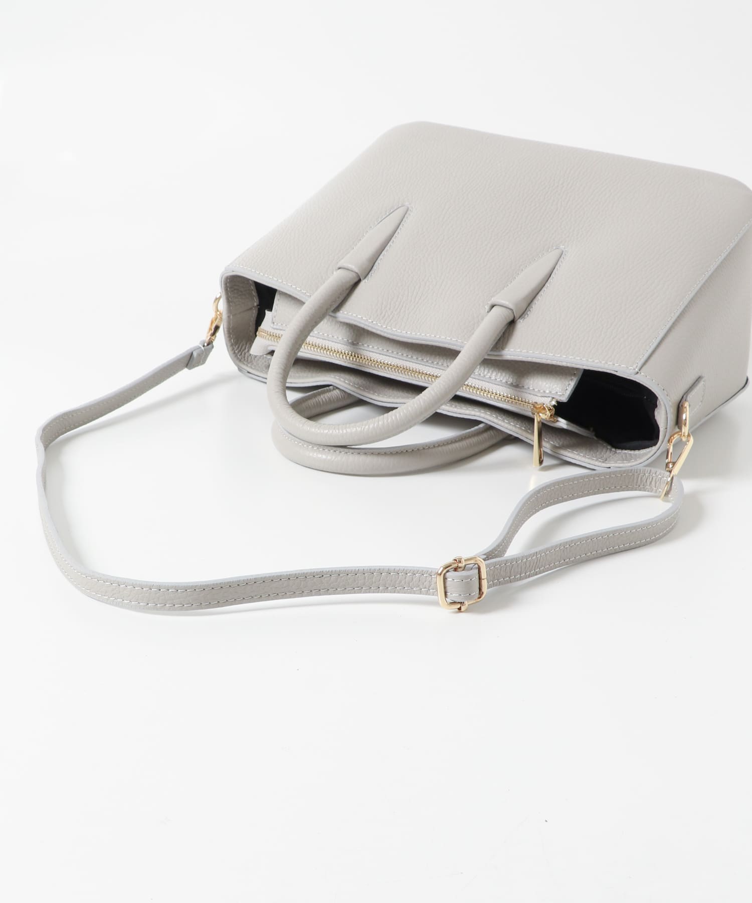 AULENTTI　レザー2WAY BAG GRIGIO -