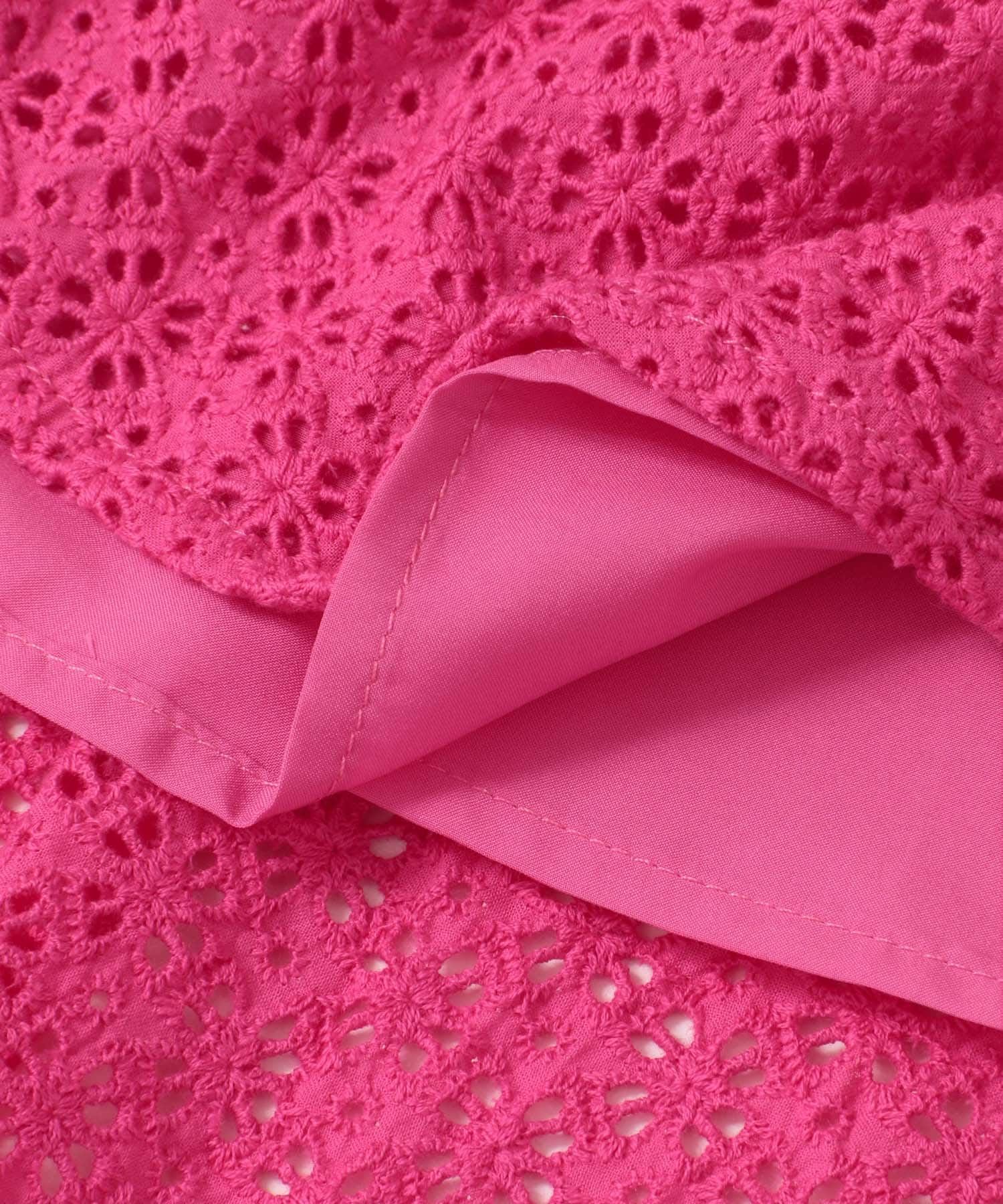 Mewl　アイレットレーススカート PINK FREE