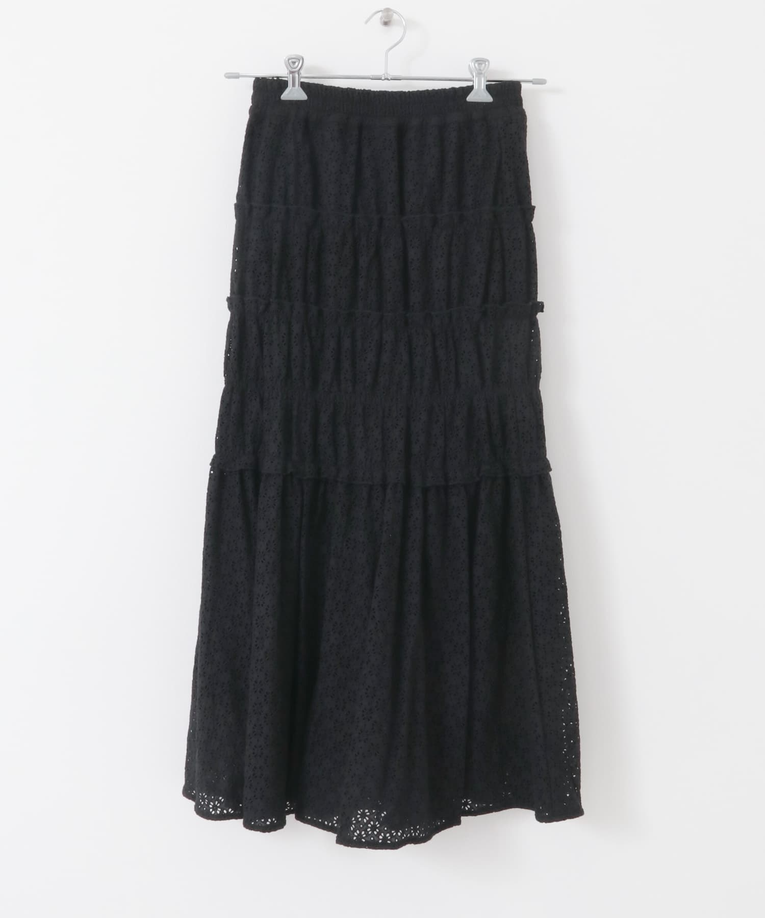Mewl　アイレットレーススカート BLACK FREE