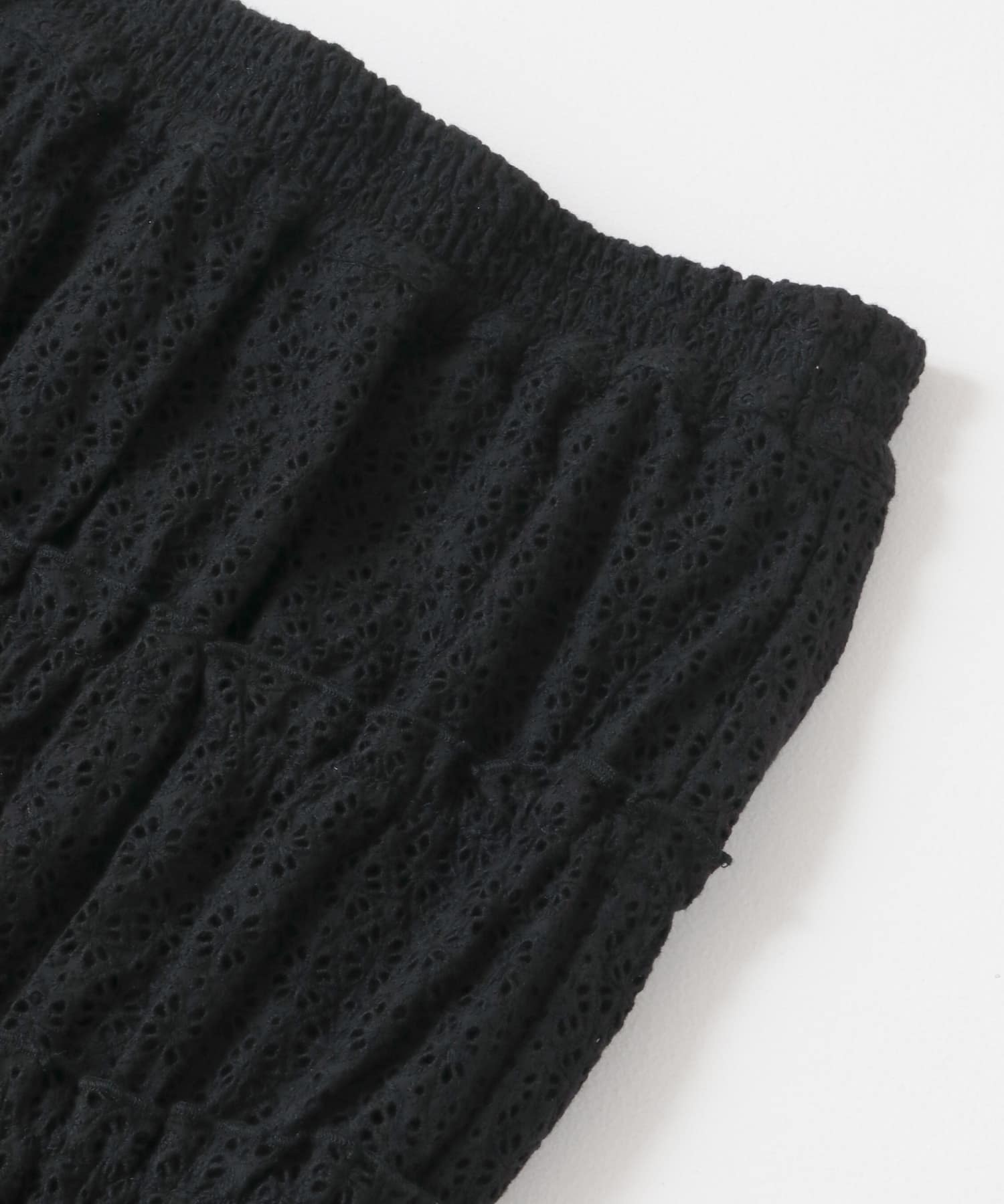 Mewl　アイレットレーススカート BLACK FREE